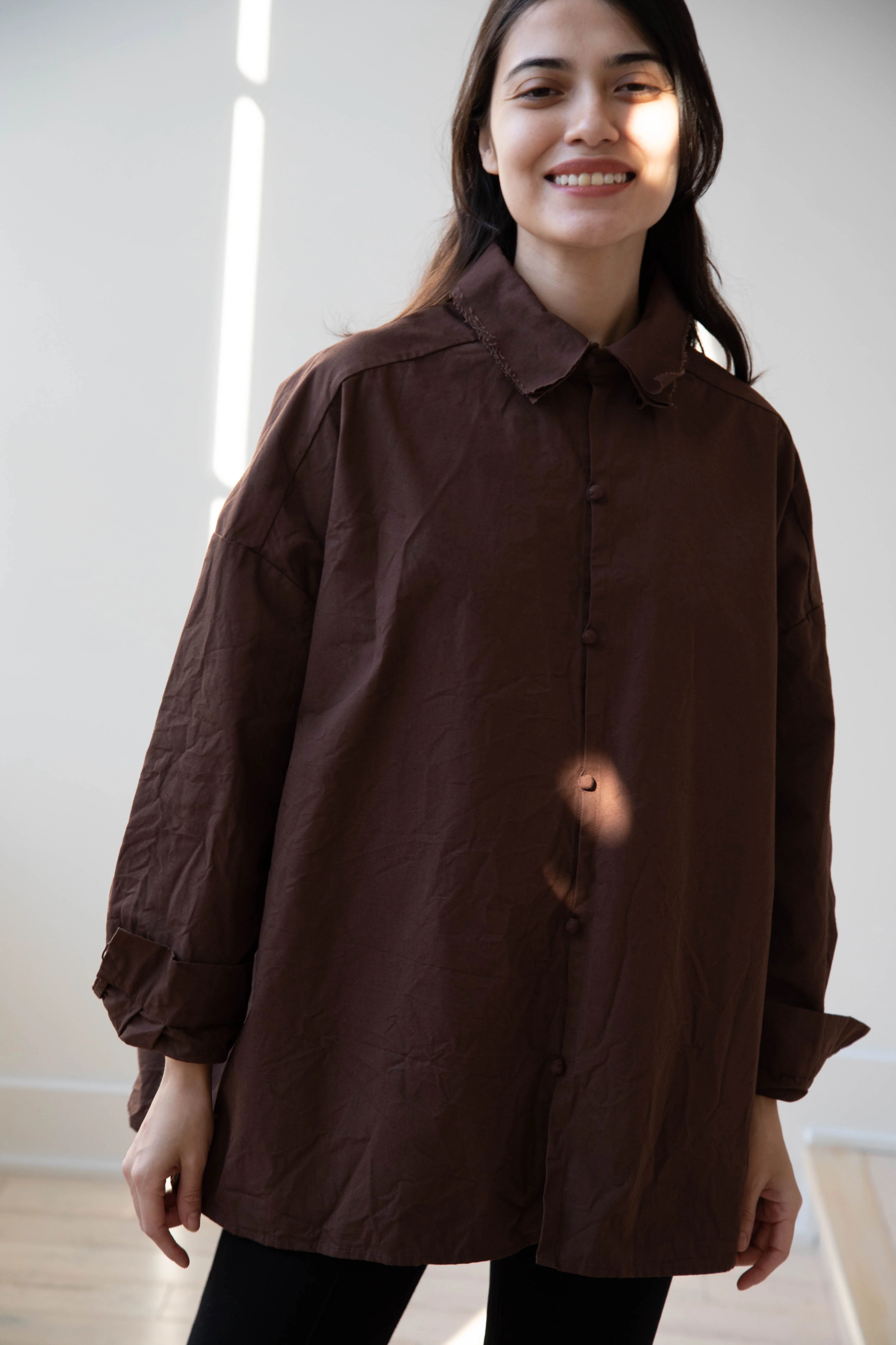 Risa Nakamura | Shirt B in Chestnut Brown - Image 30