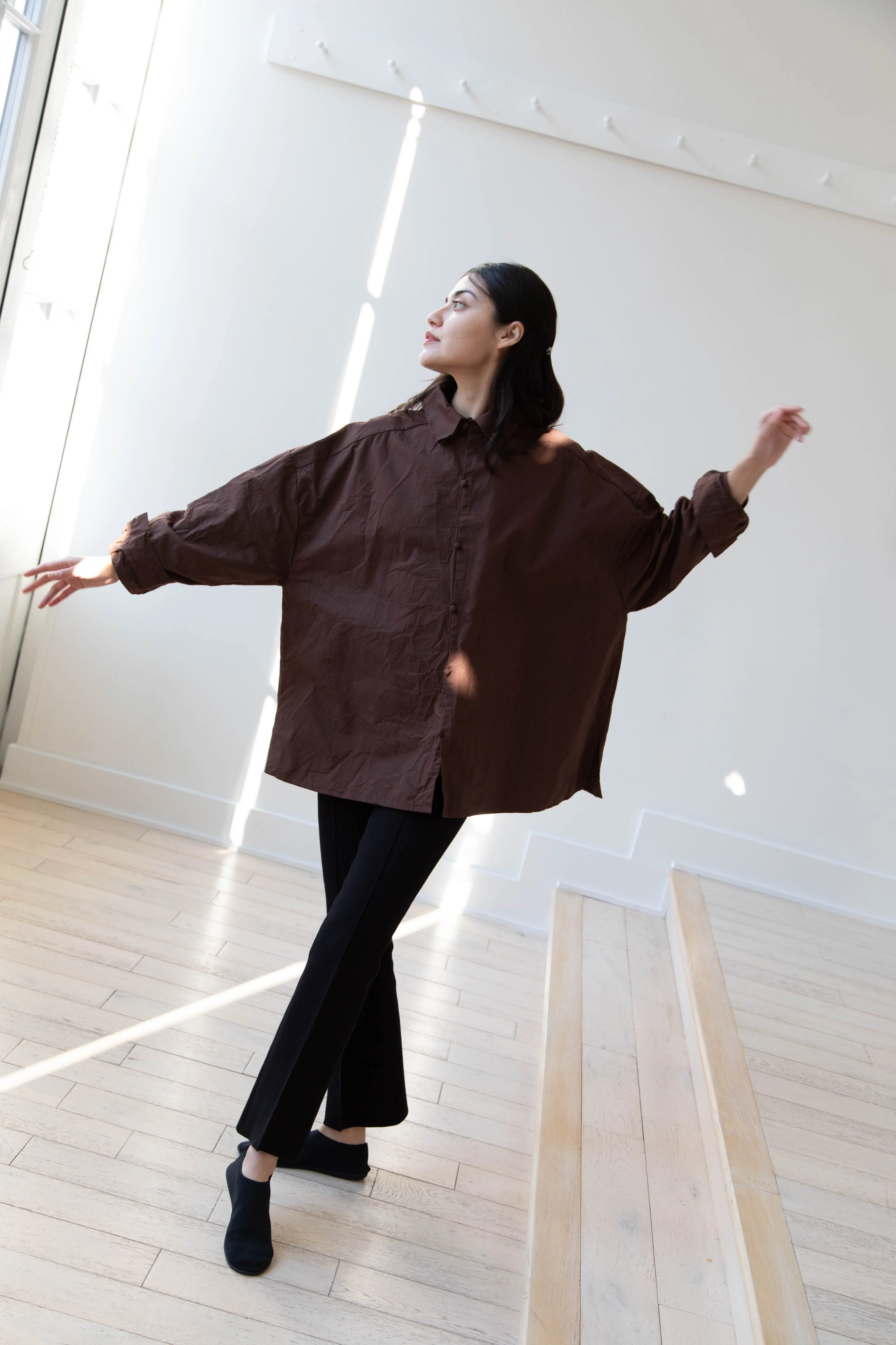 Risa Nakamura | Shirt B in Chestnut Brown - Image 31