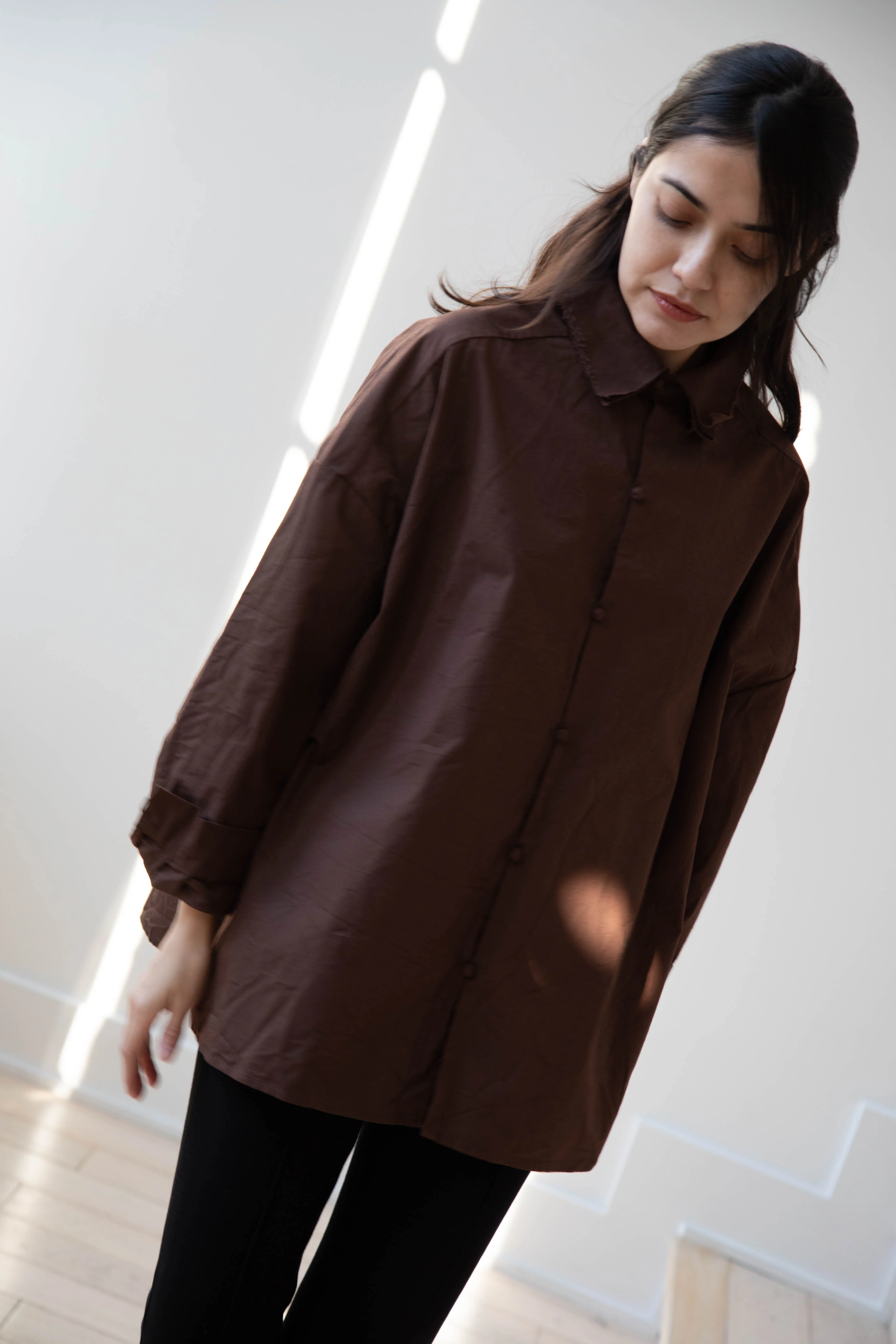 Risa Nakamura | Shirt B in Chestnut Brown - Image 32