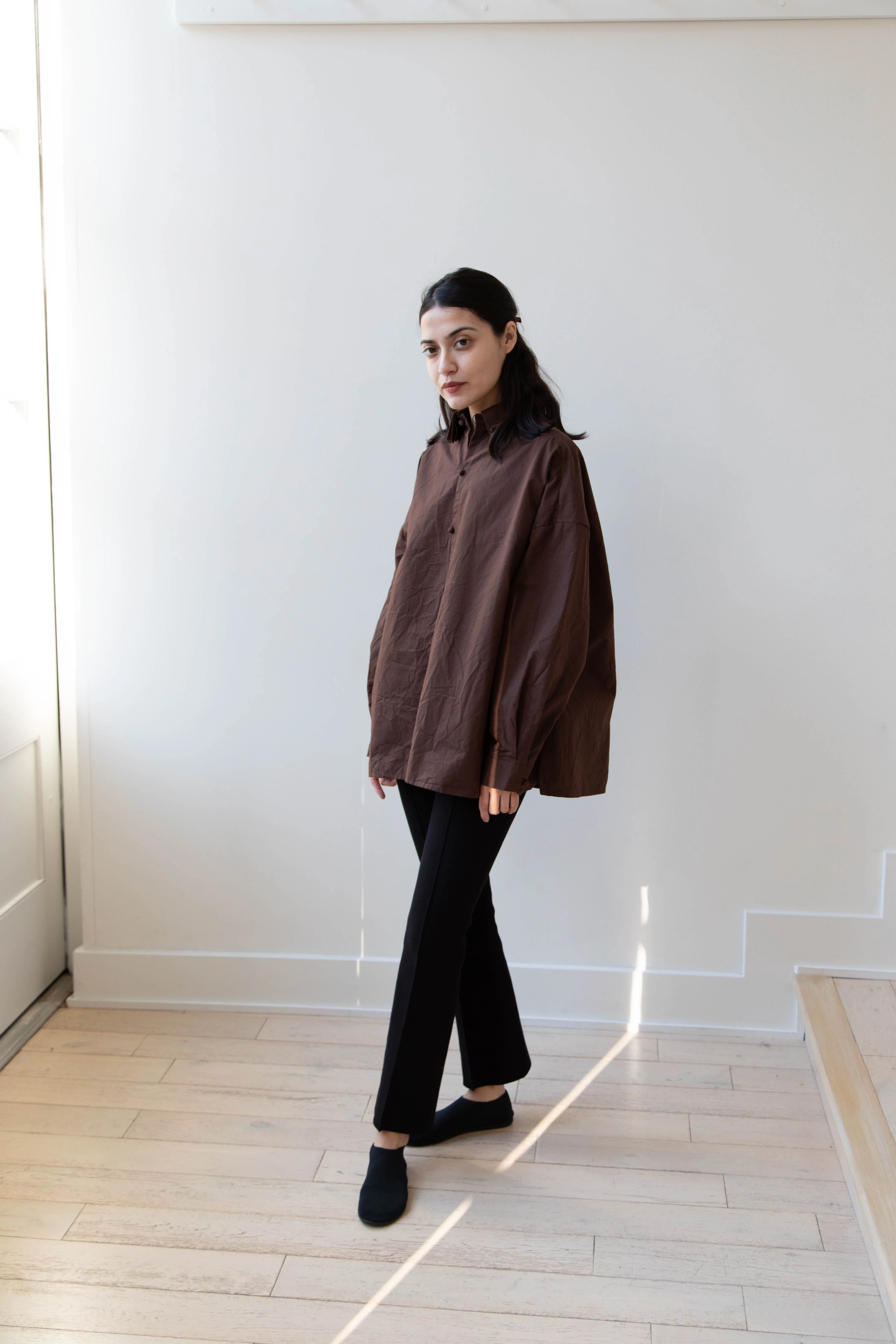 Risa Nakamura | Shirt B in Chestnut Brown - Image 5
