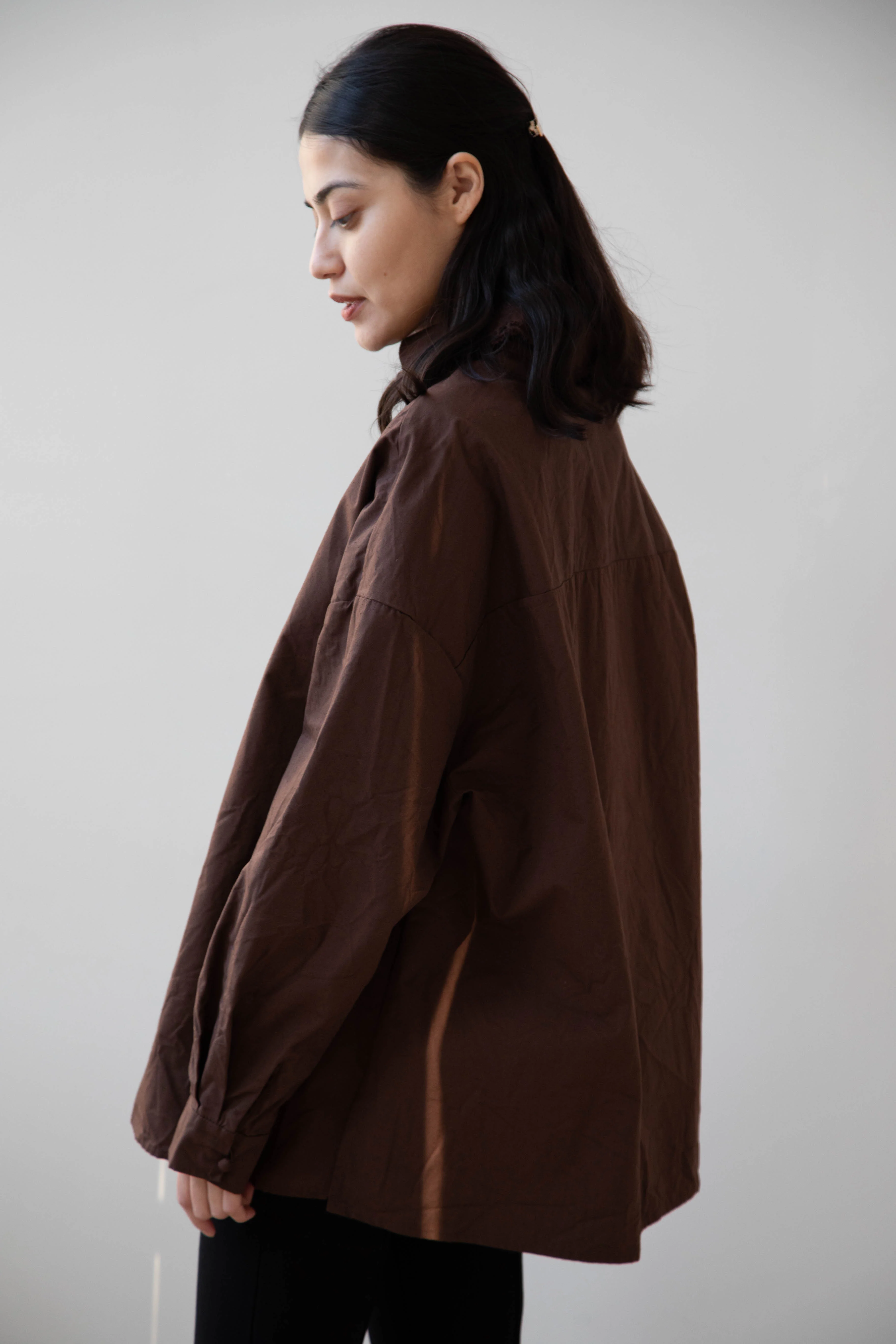 Risa Nakamura | Shirt B in Chestnut Brown - Image 7