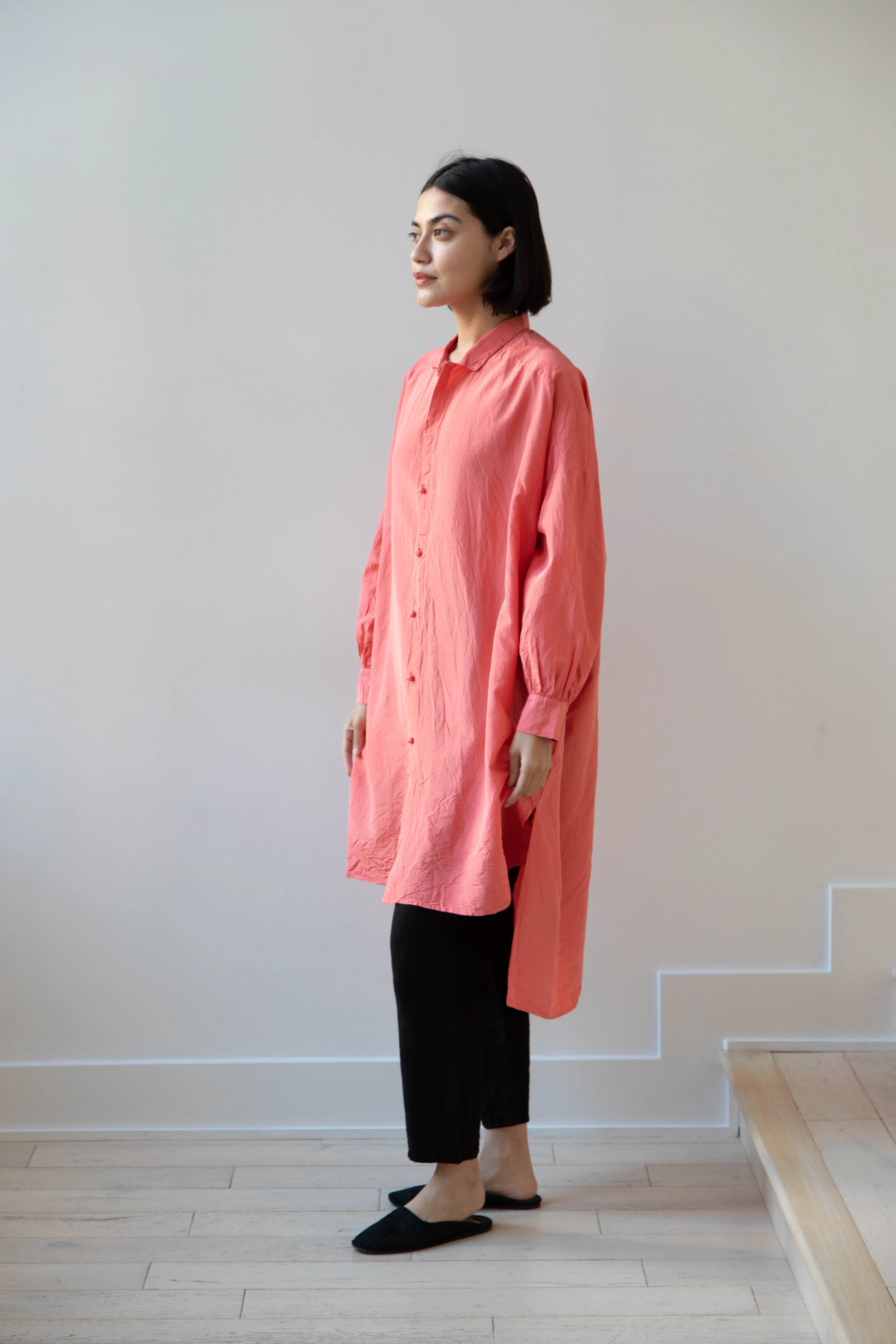 Risa Nakamura | Shirt "L" in Washed Silk - Image 10