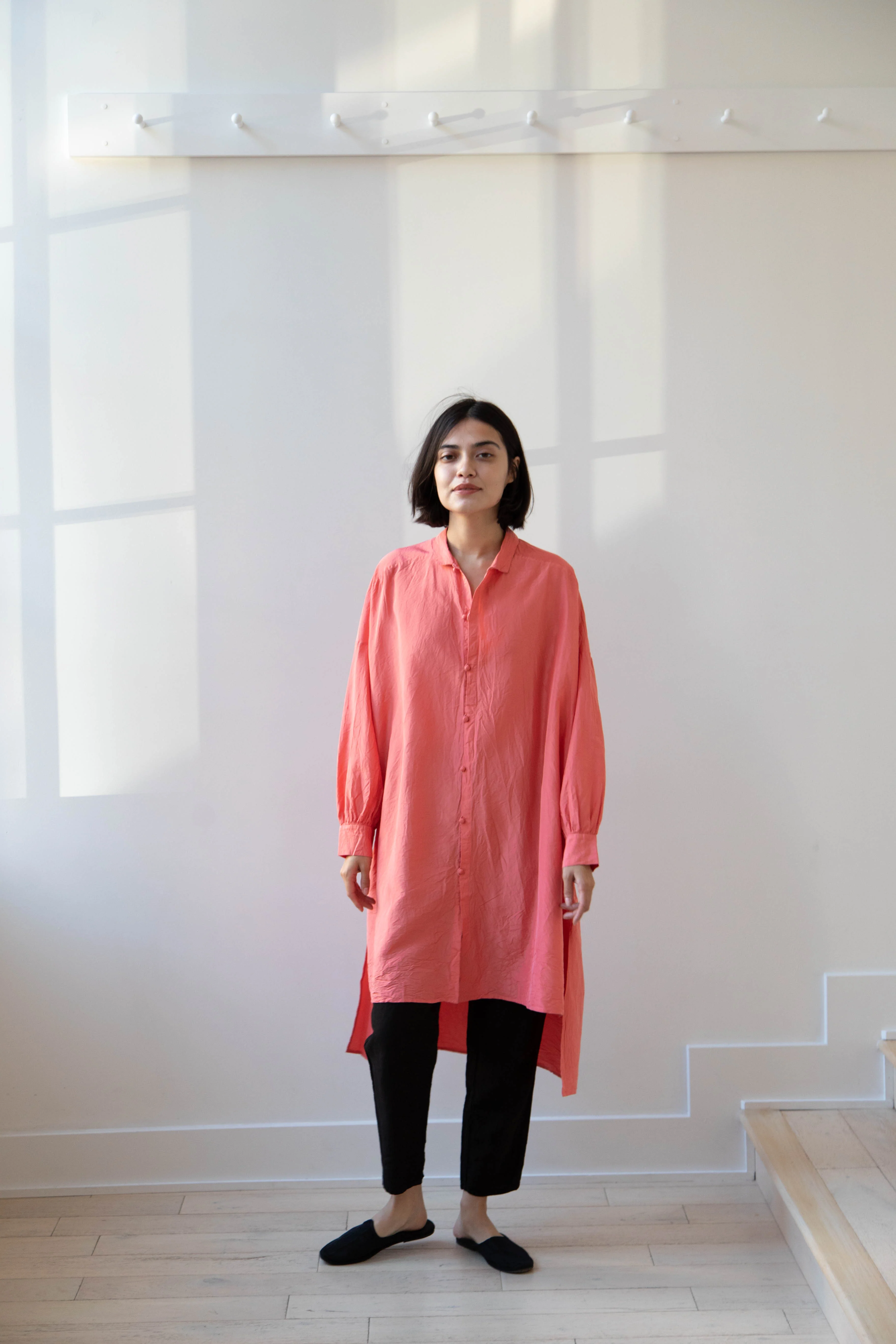 Risa Nakamura | Shirt "L" in Washed Silk - Image 3