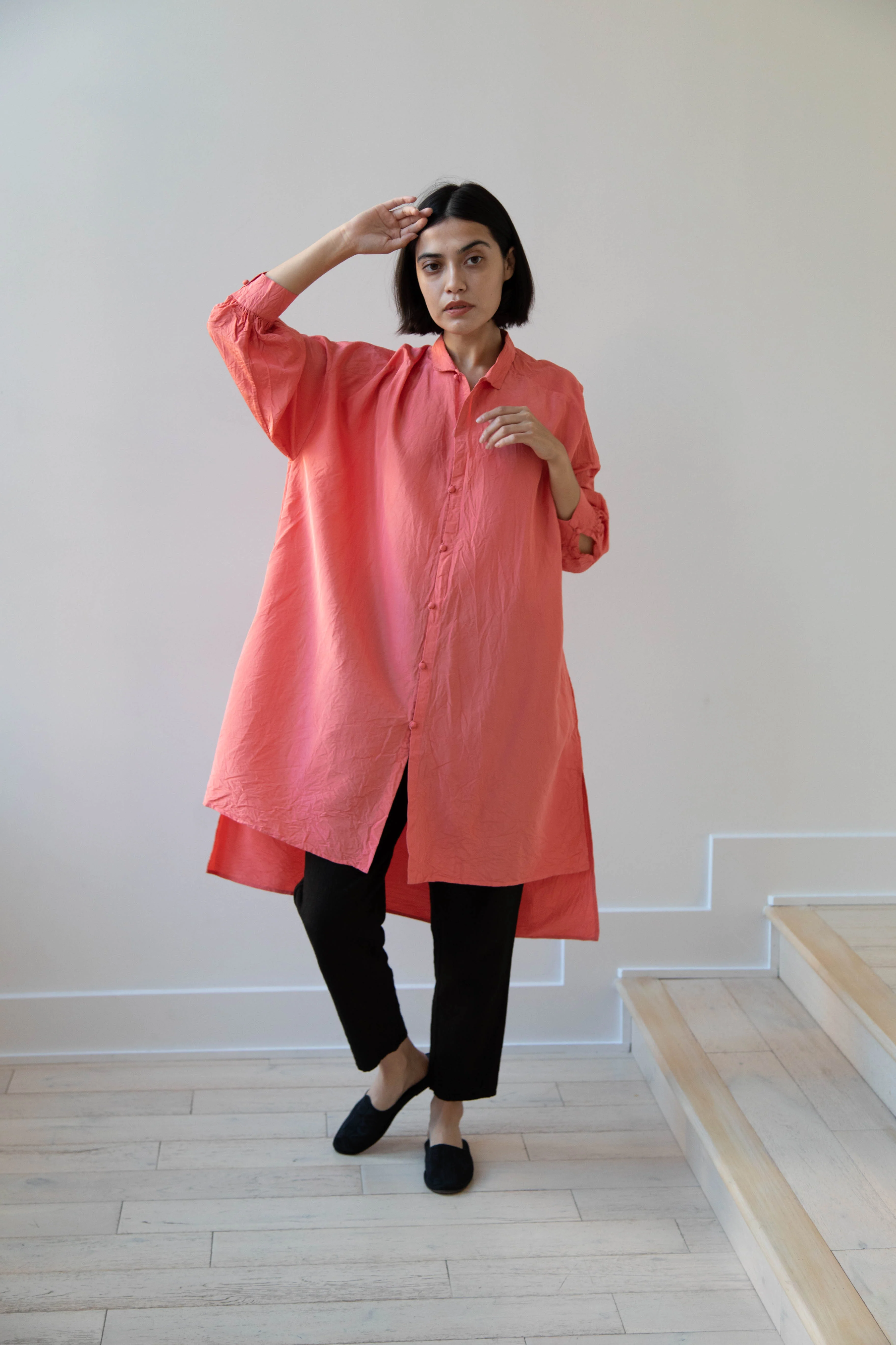 Risa Nakamura | Shirt "L" in Washed Silk - Image 9