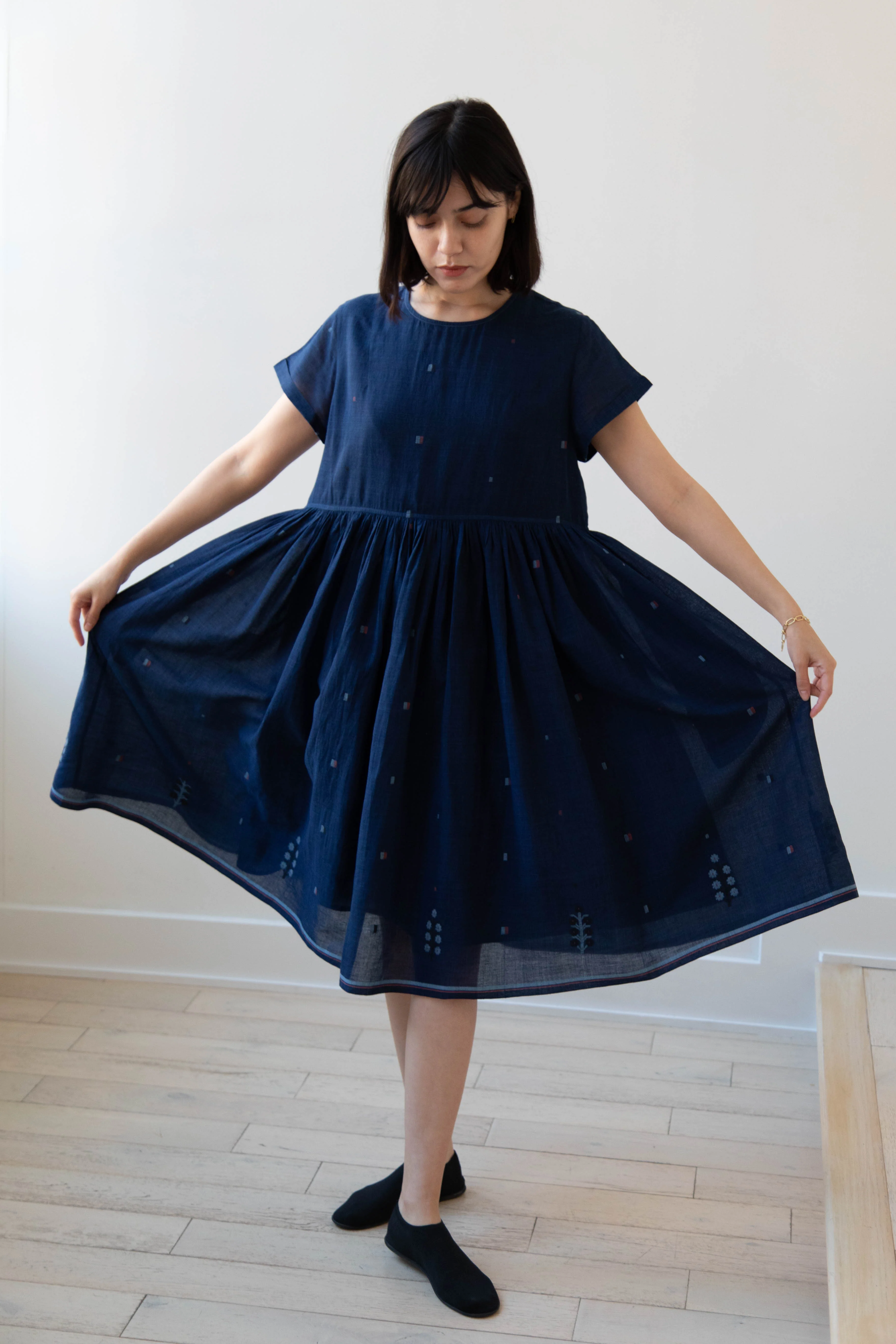 Rubia & Neel | Meryl Dress in Garden Jamdani - Image 11