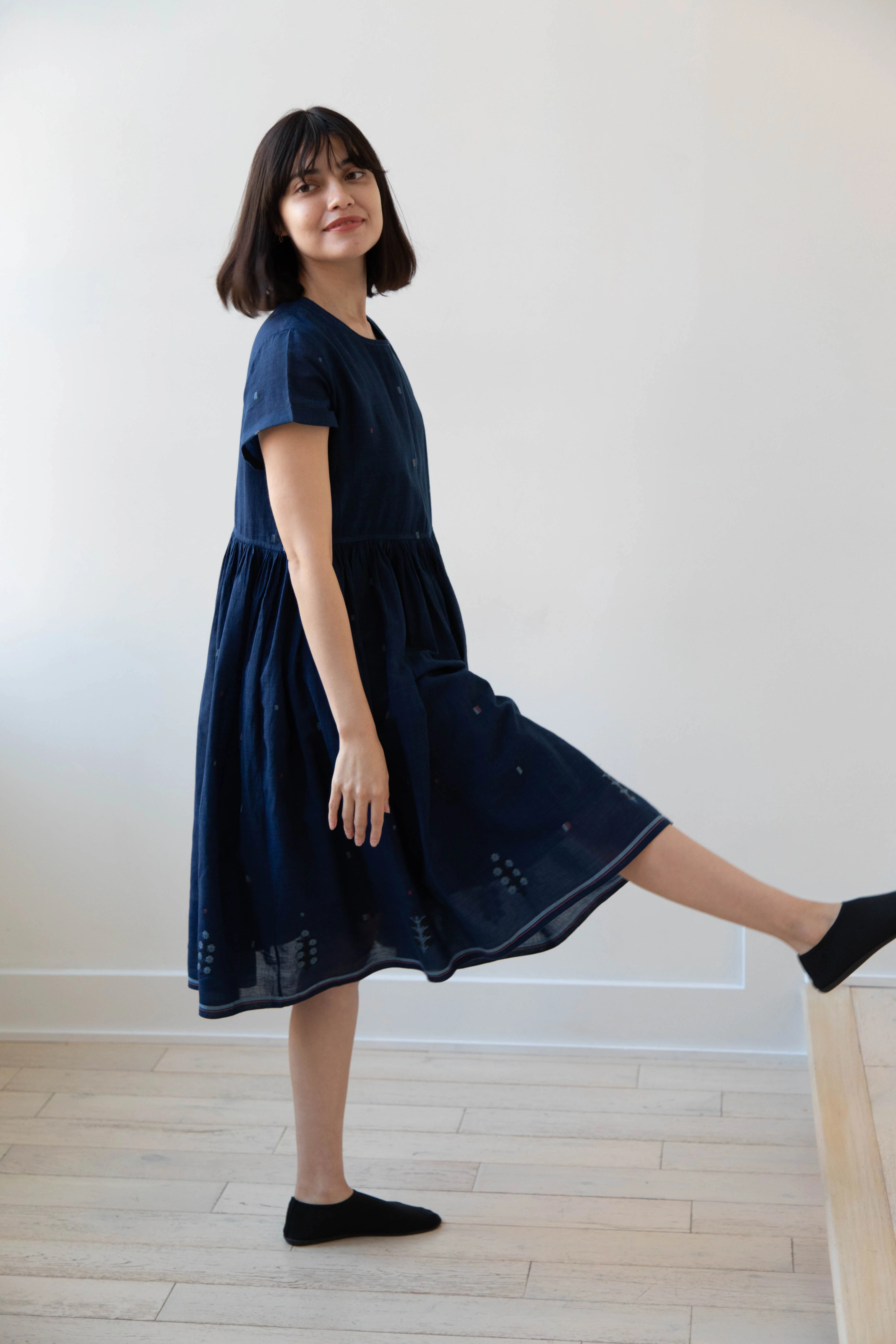Rubia & Neel | Meryl Dress in Garden Jamdani - Image 32