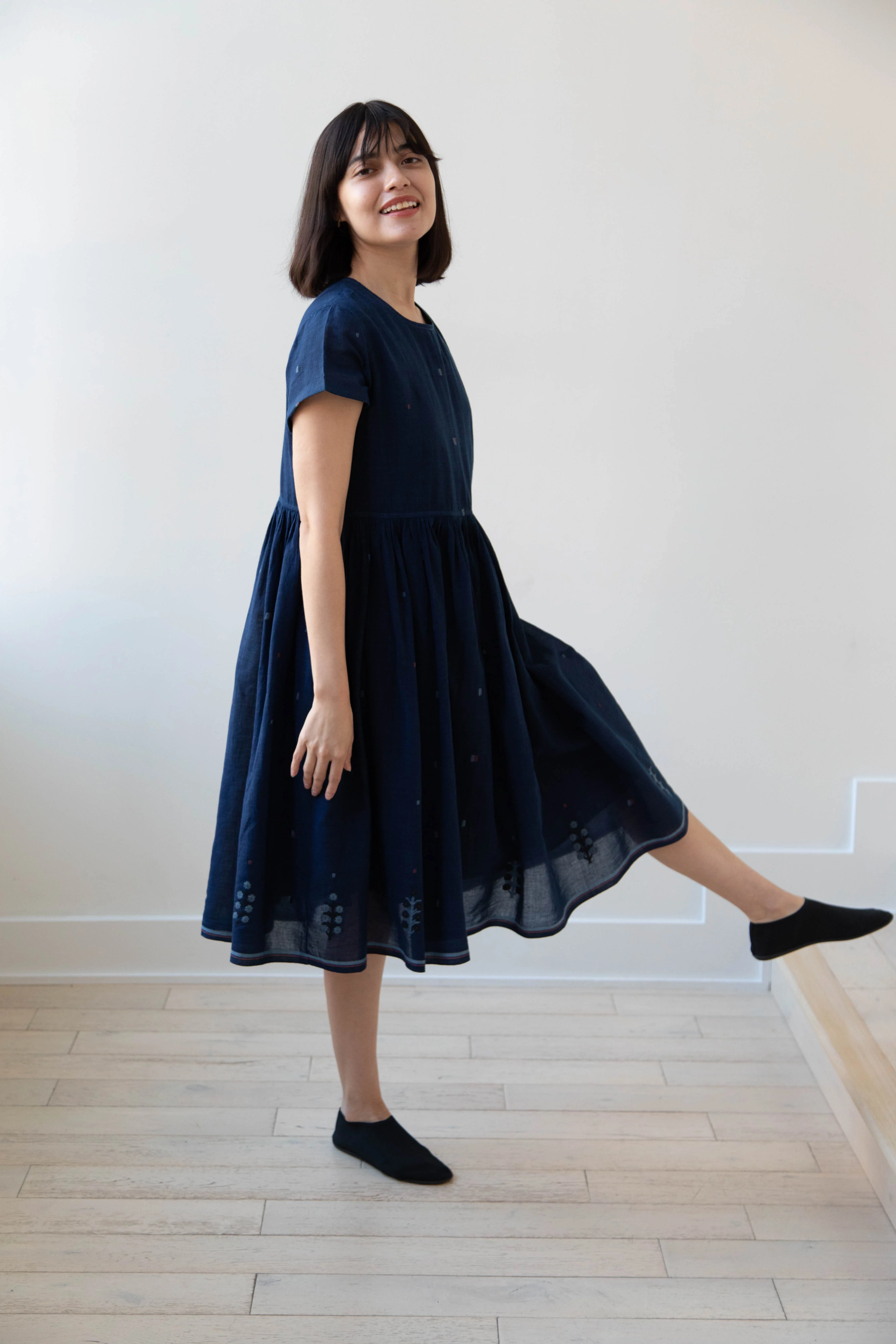 Rubia & Neel | Meryl Dress in Garden Jamdani - Image 35