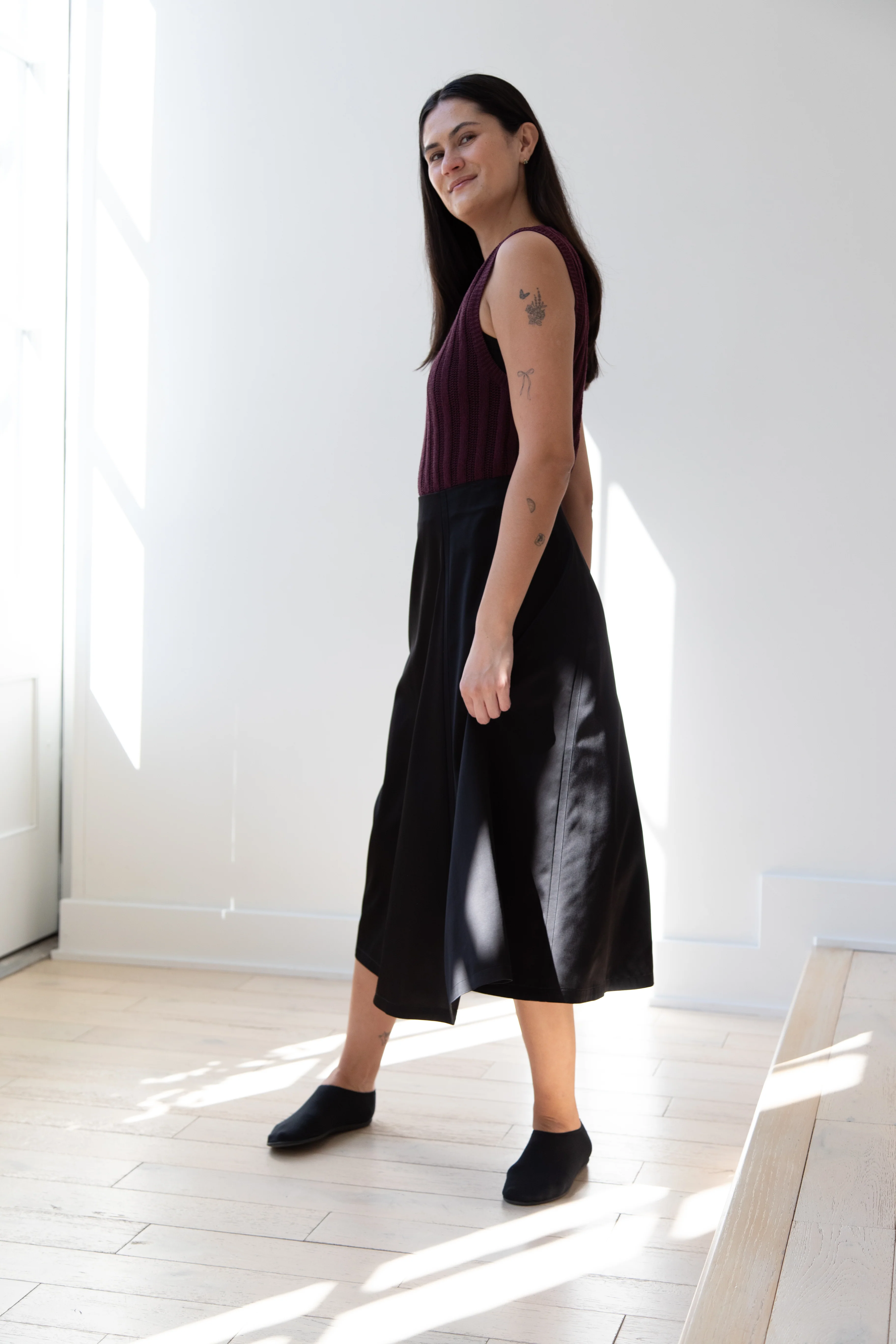 Sara Lanzi | Flared Skirt in Black - Image 11