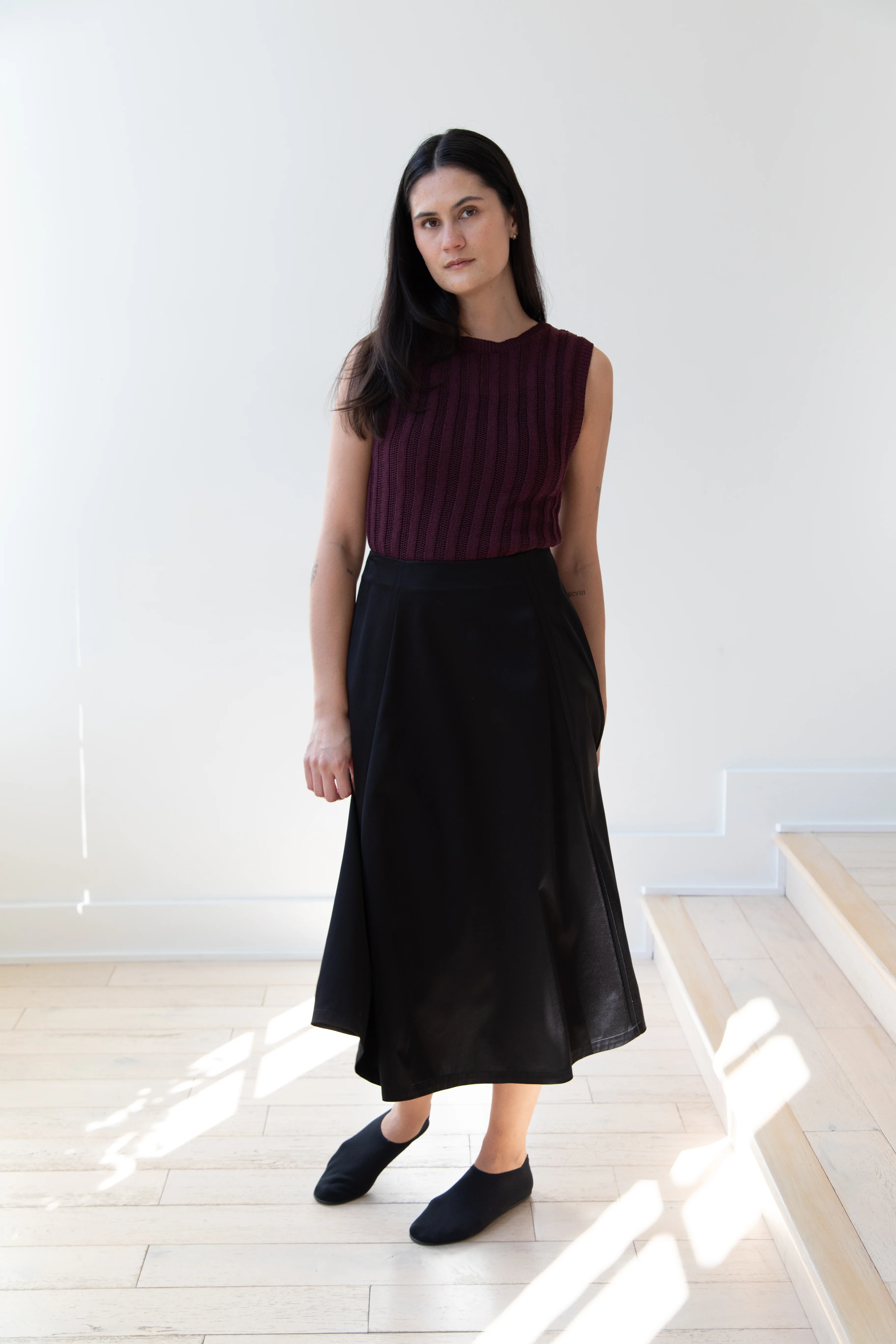 Sara Lanzi | Flared Skirt in Black - Image 15