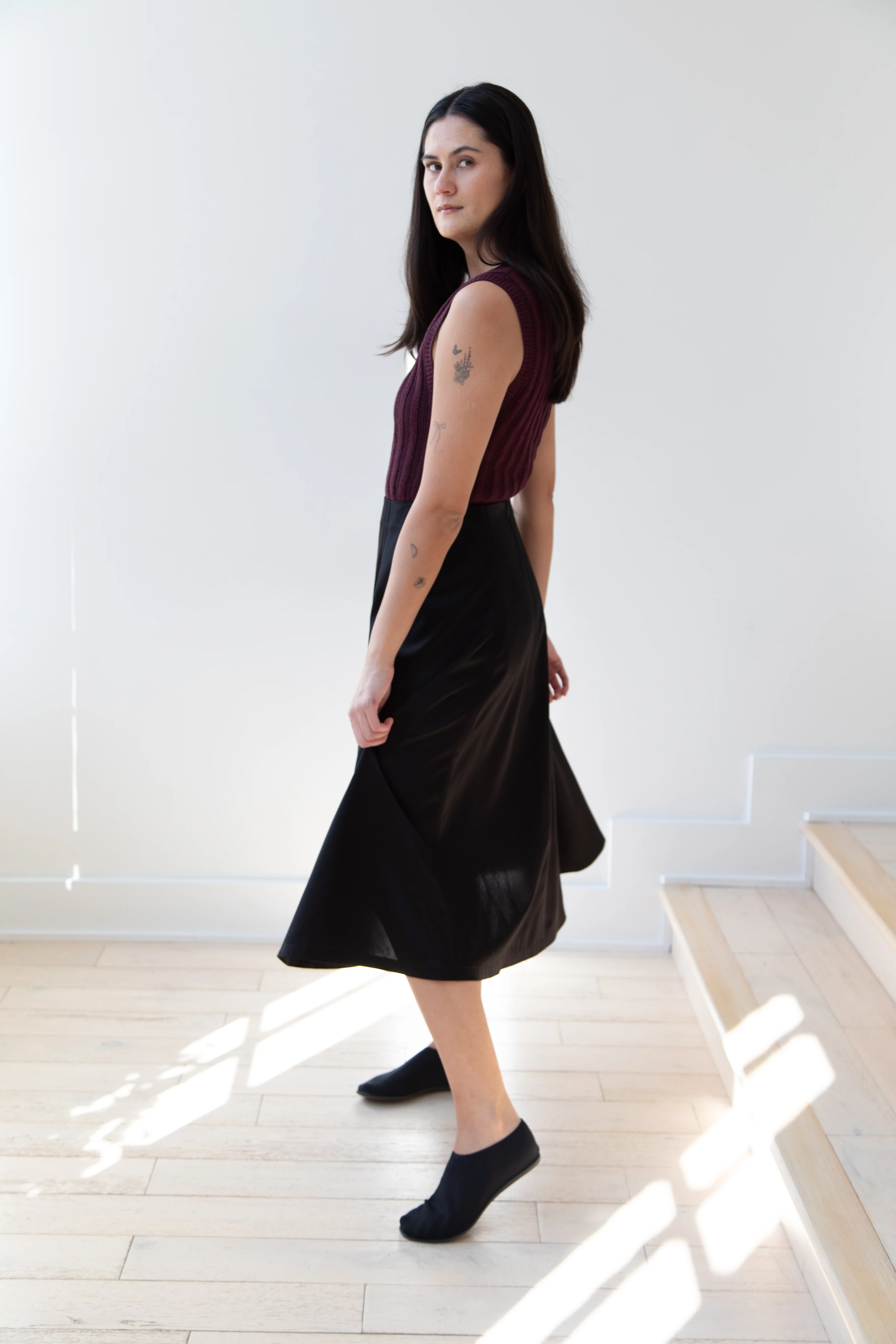Sara Lanzi | Flared Skirt in Black - Image 16