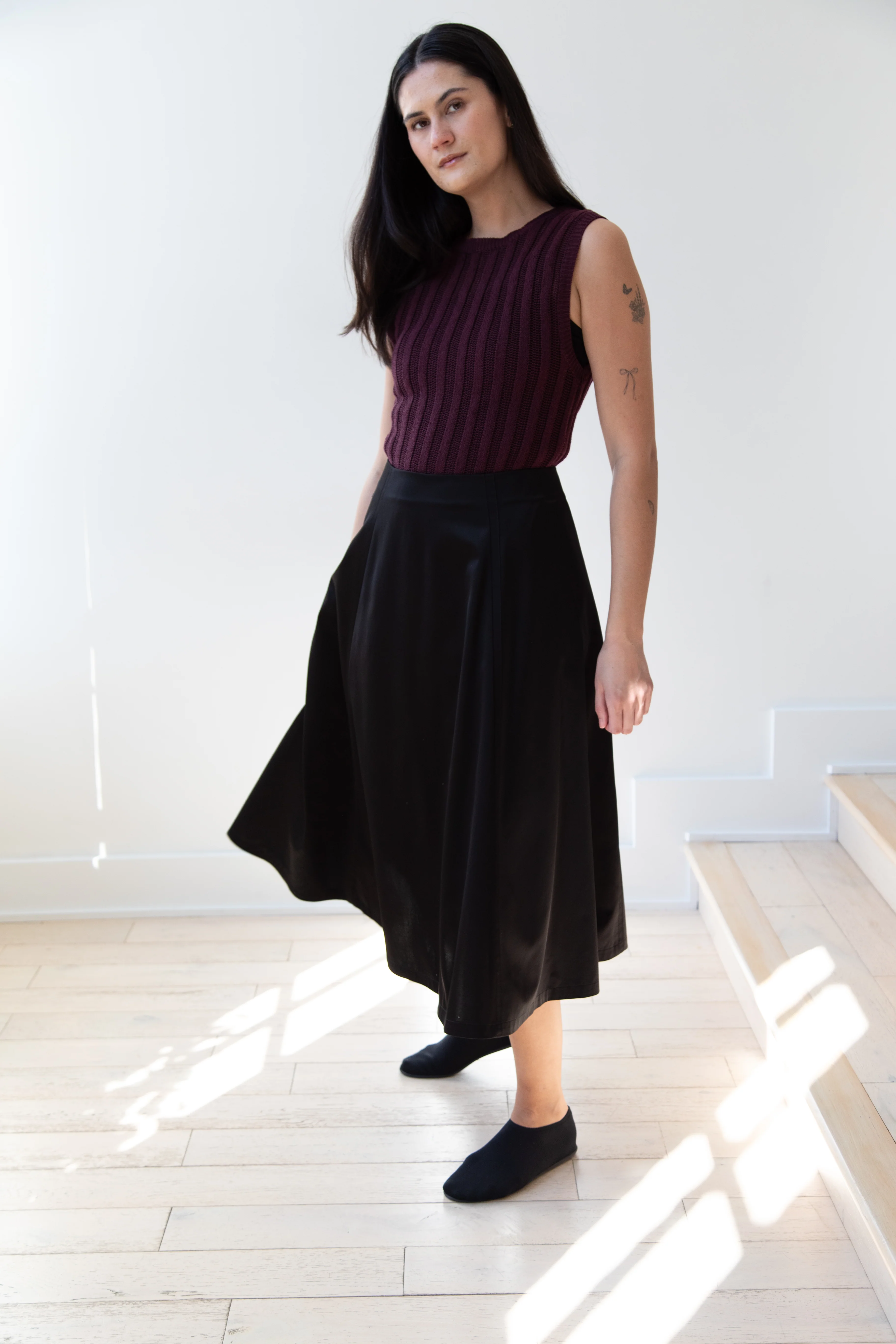 Sara Lanzi | Flared Skirt in Black - Image 17