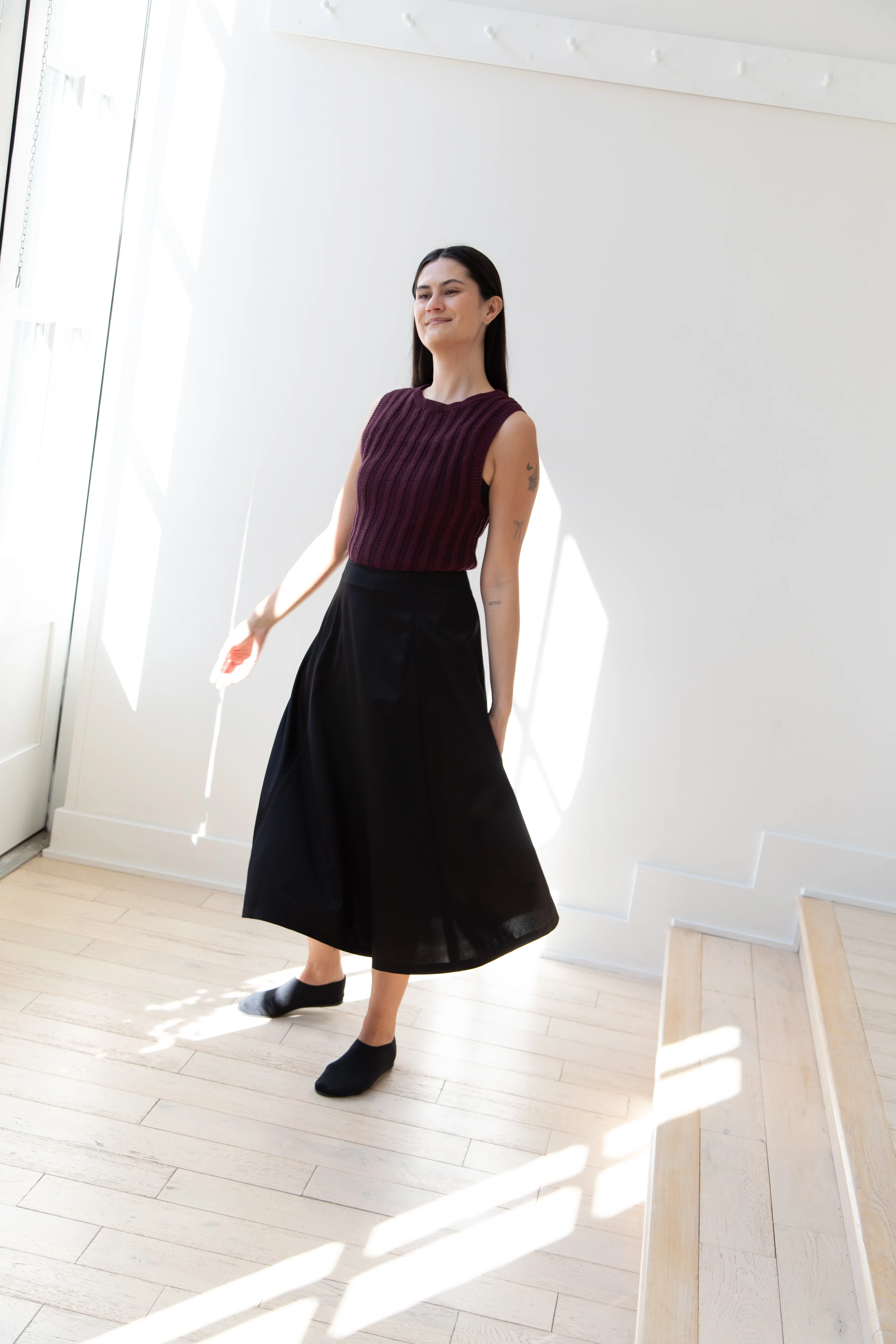 Sara Lanzi | Flared Skirt in Black - Image 19