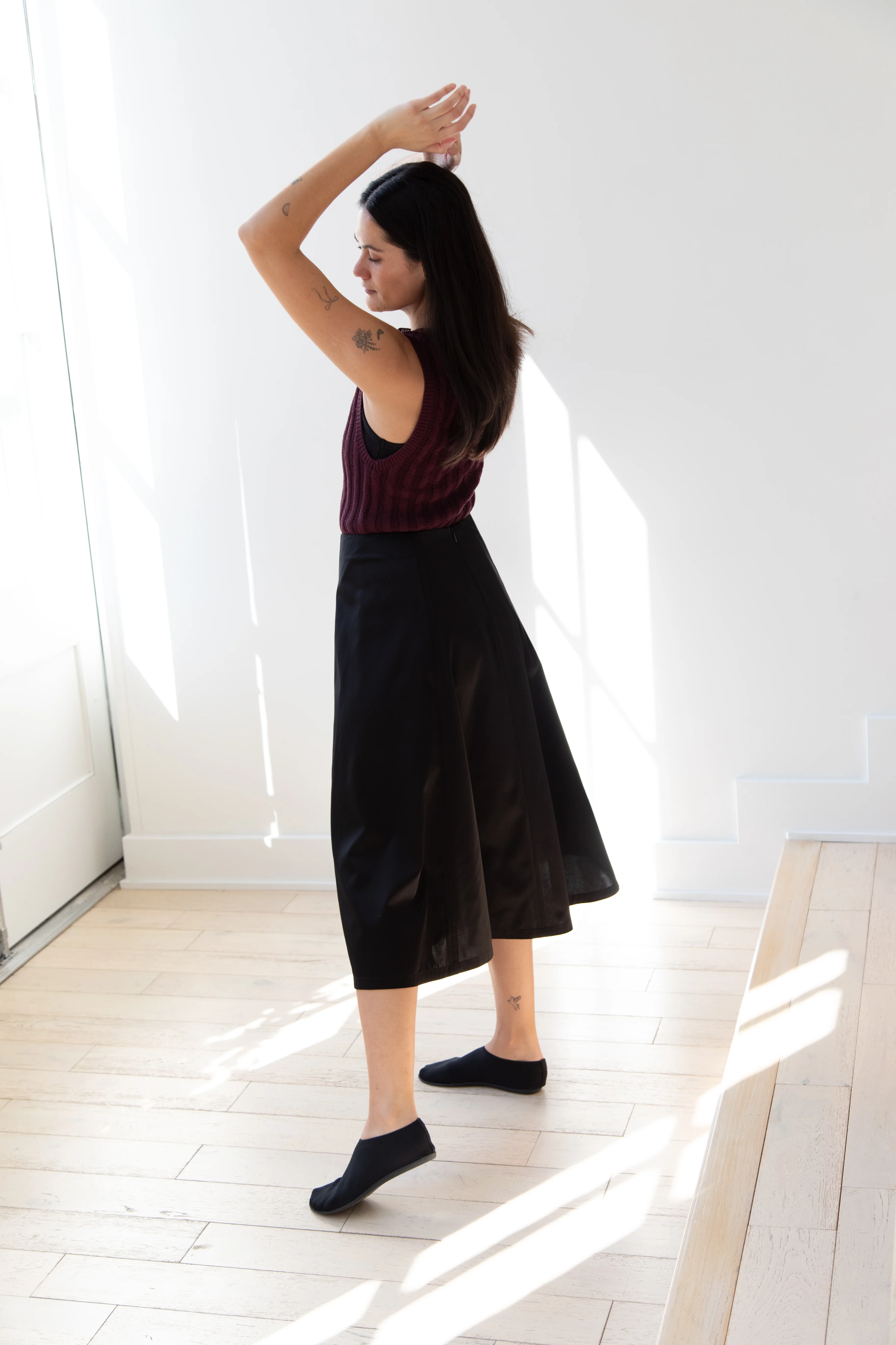 Sara Lanzi | Flared Skirt in Black - Image 22