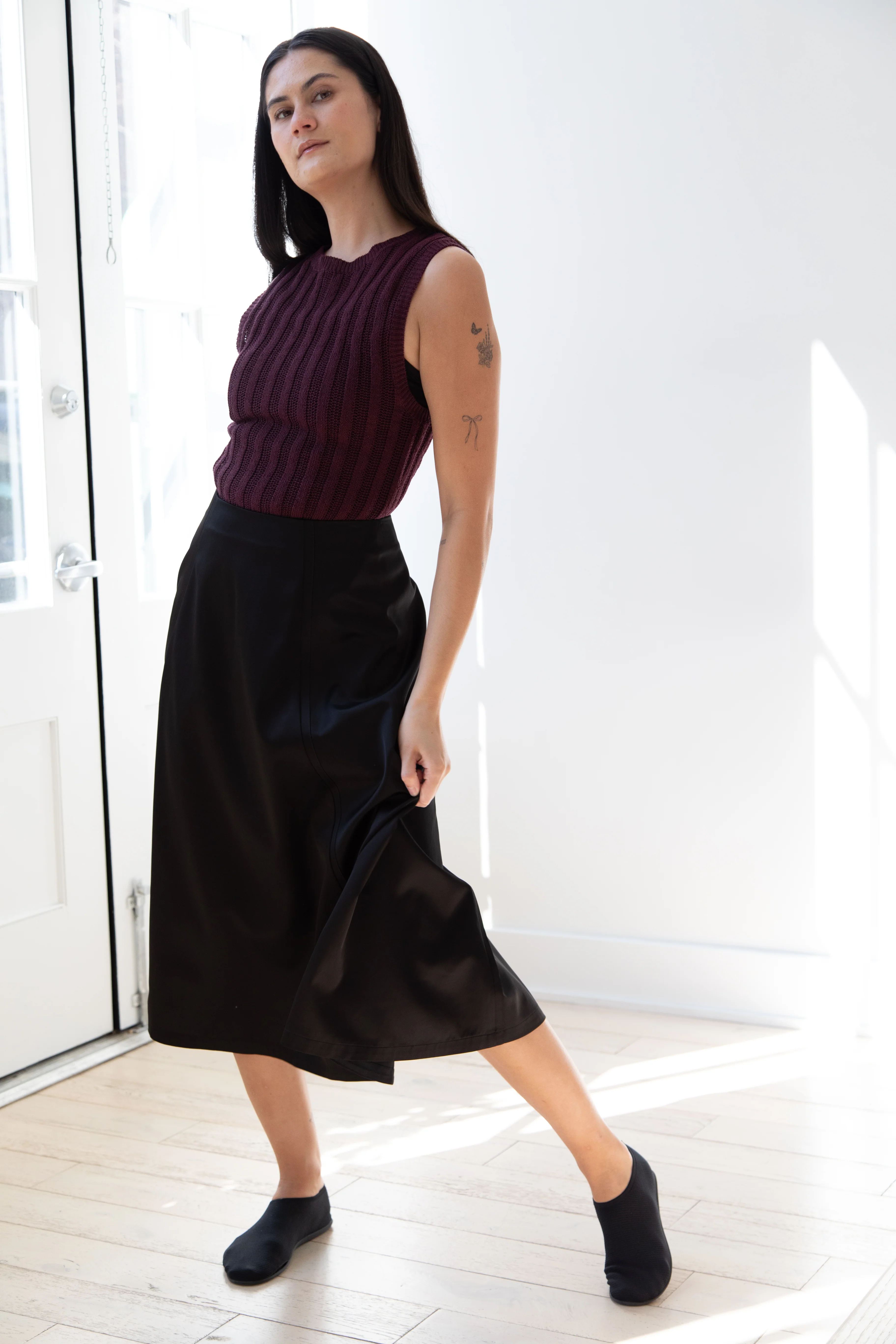 Sara Lanzi | Flared Skirt in Black - Image 23
