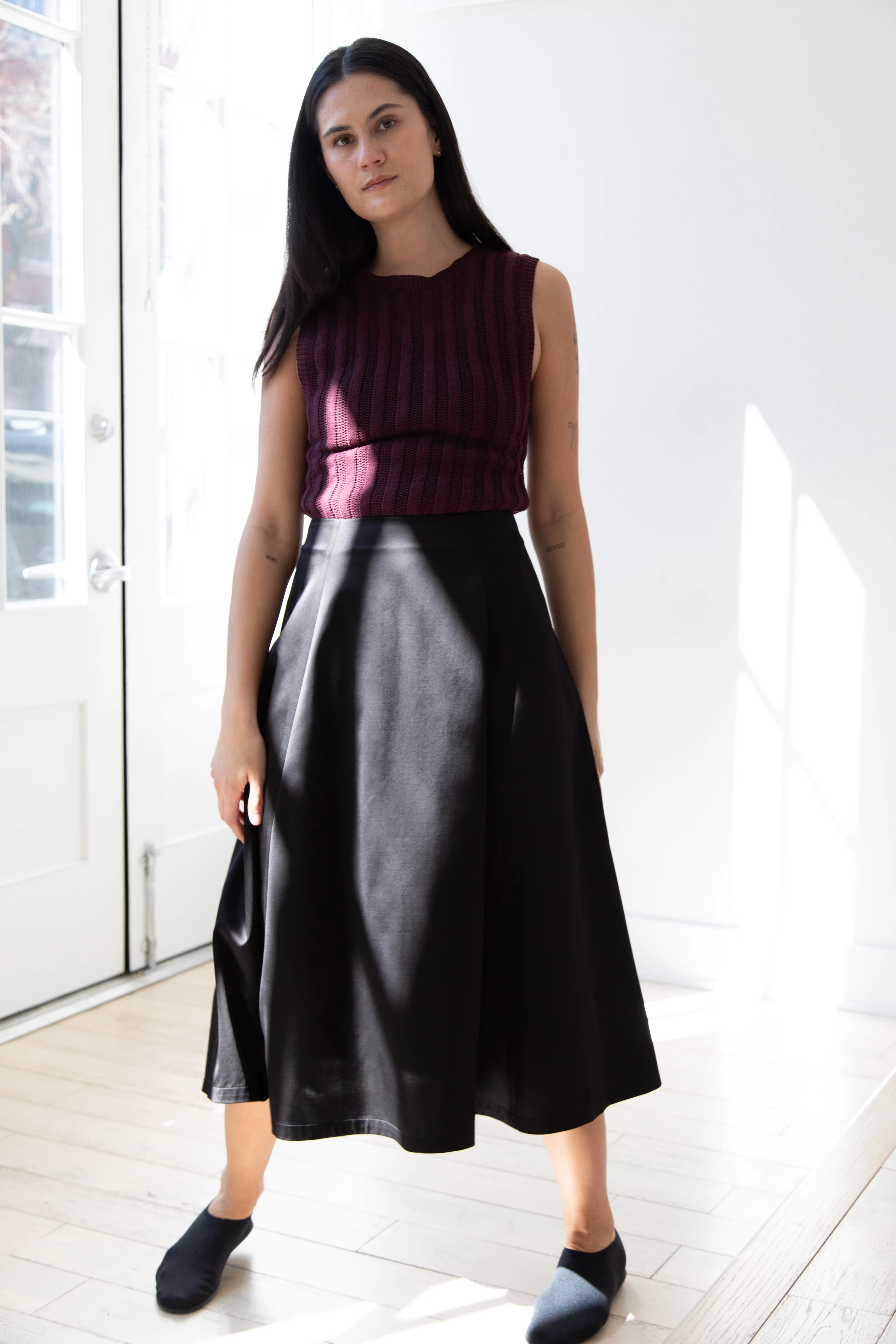 Sara Lanzi | Flared Skirt in Black - Image 24