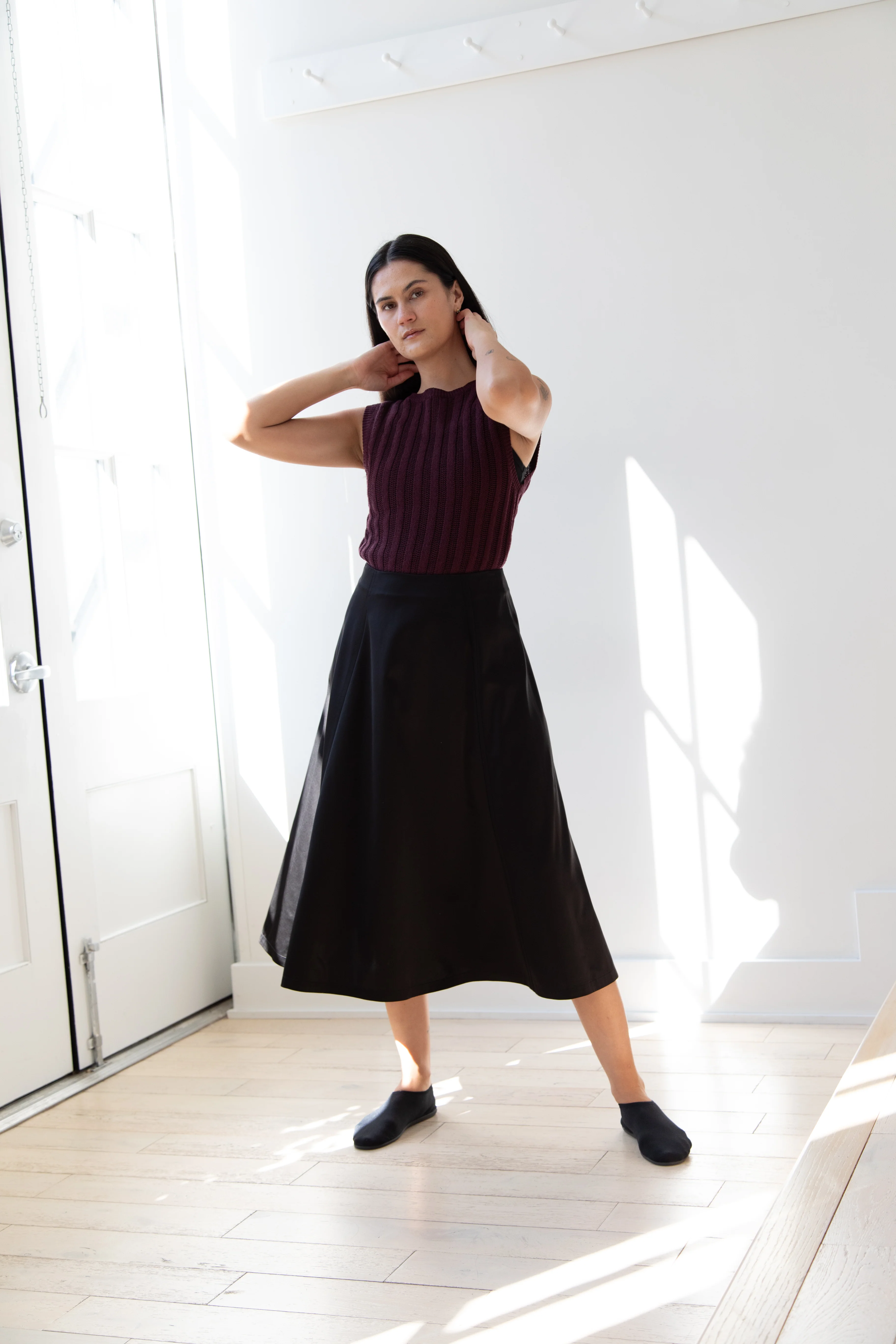 Sara Lanzi | Flared Skirt in Black - Image 25