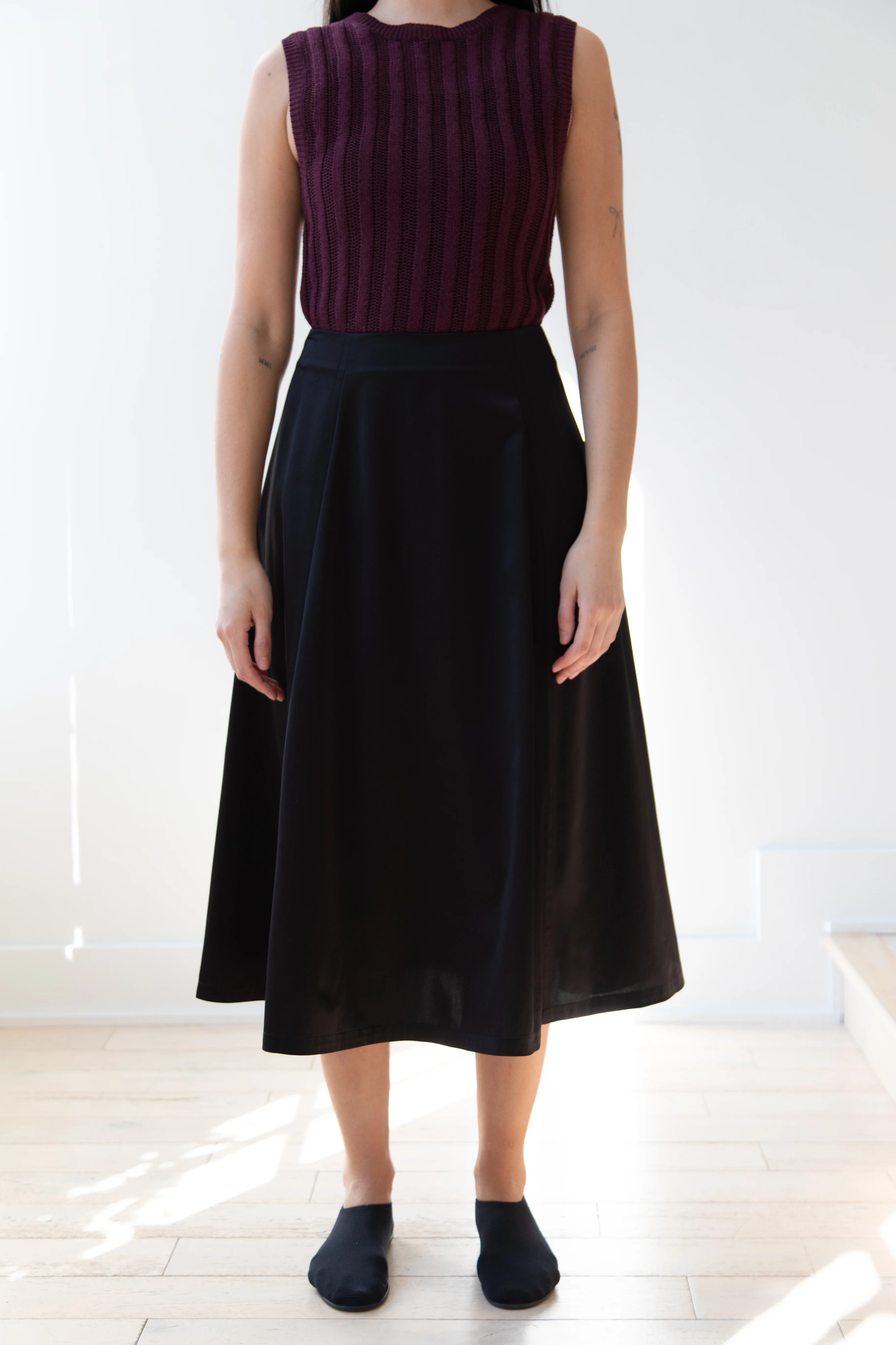 Sara Lanzi | Flared Skirt in Black - Image 3