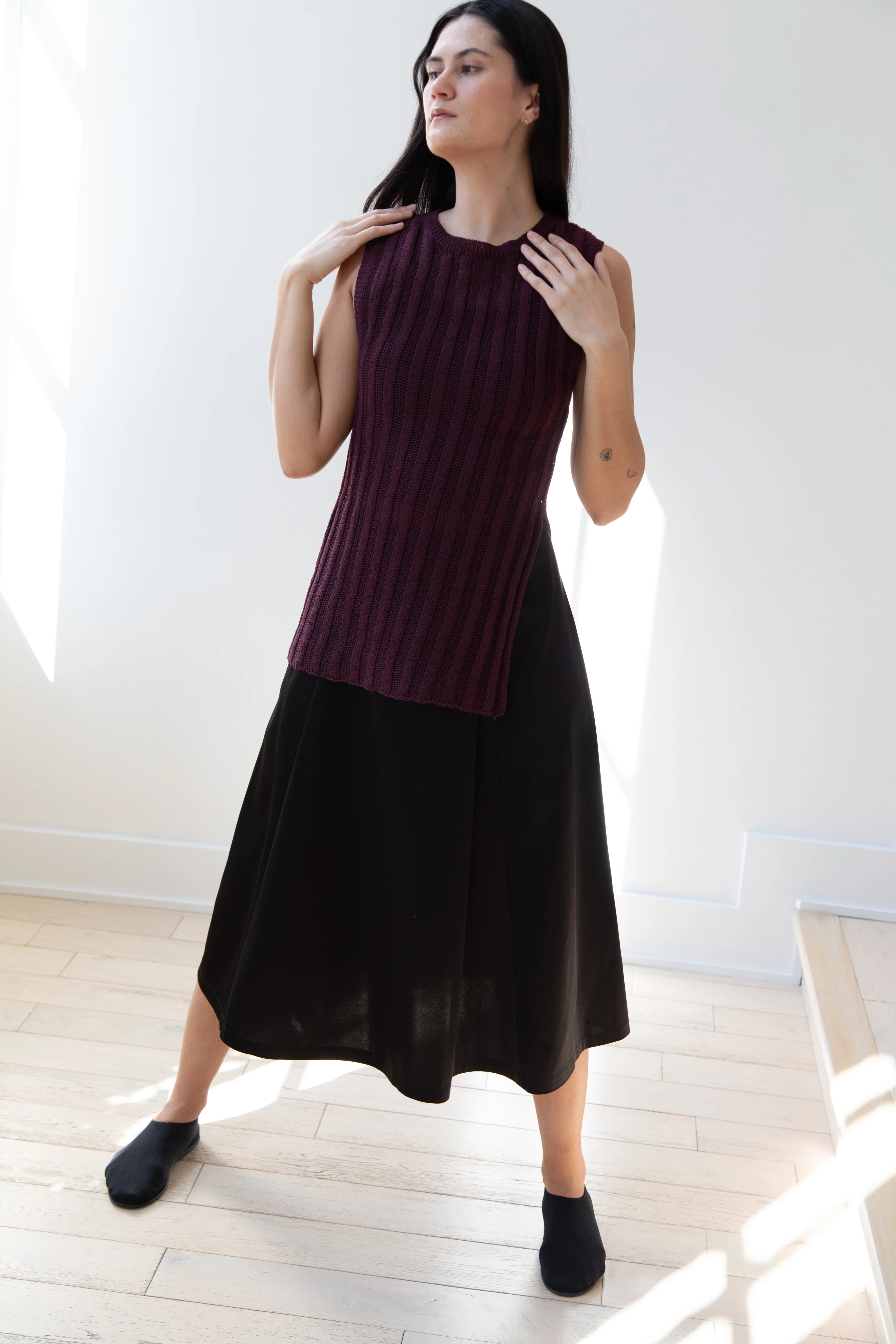 Sara Lanzi | Flared Skirt in Black - Image 5