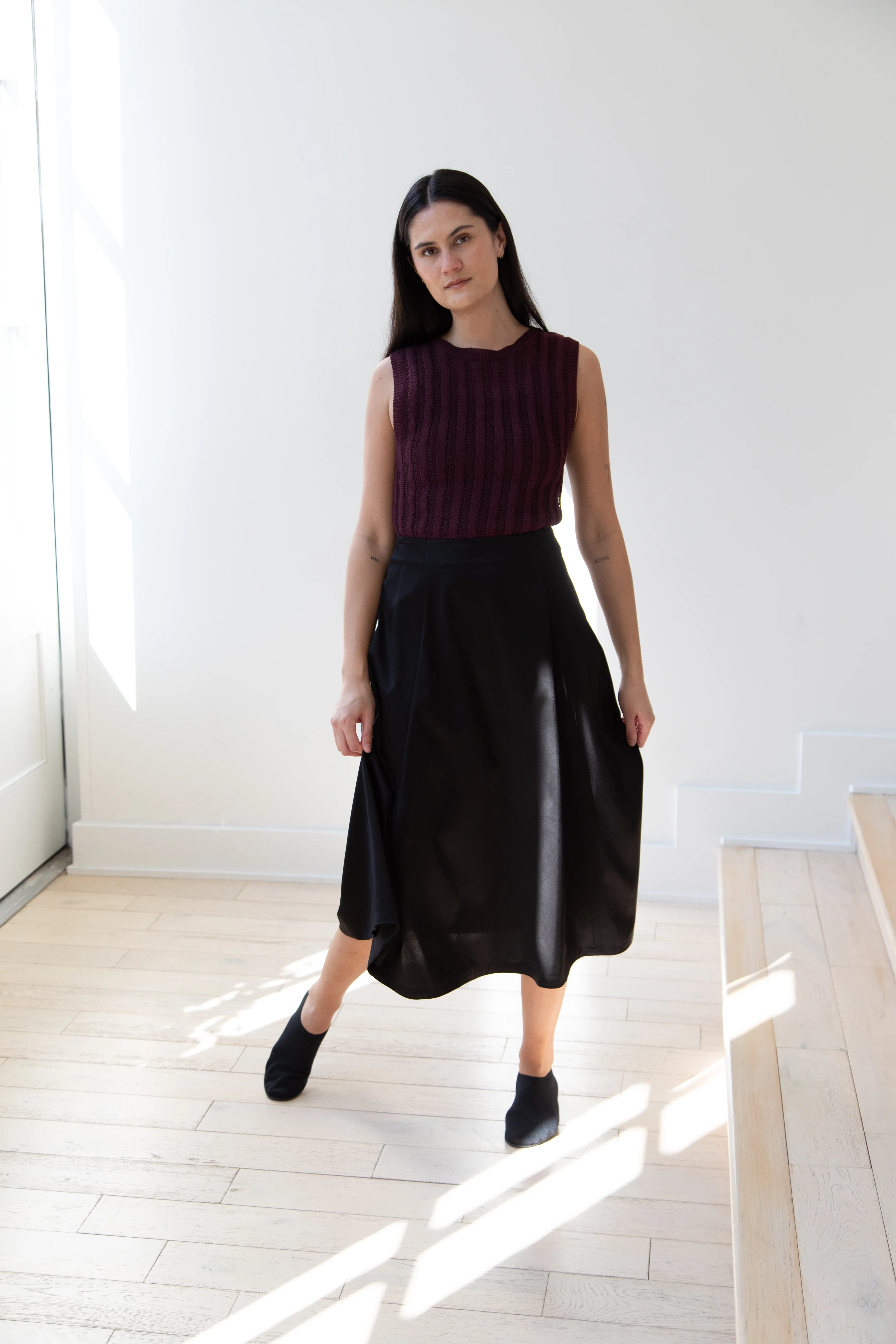 Sara Lanzi | Flared Skirt in Black - Image 7