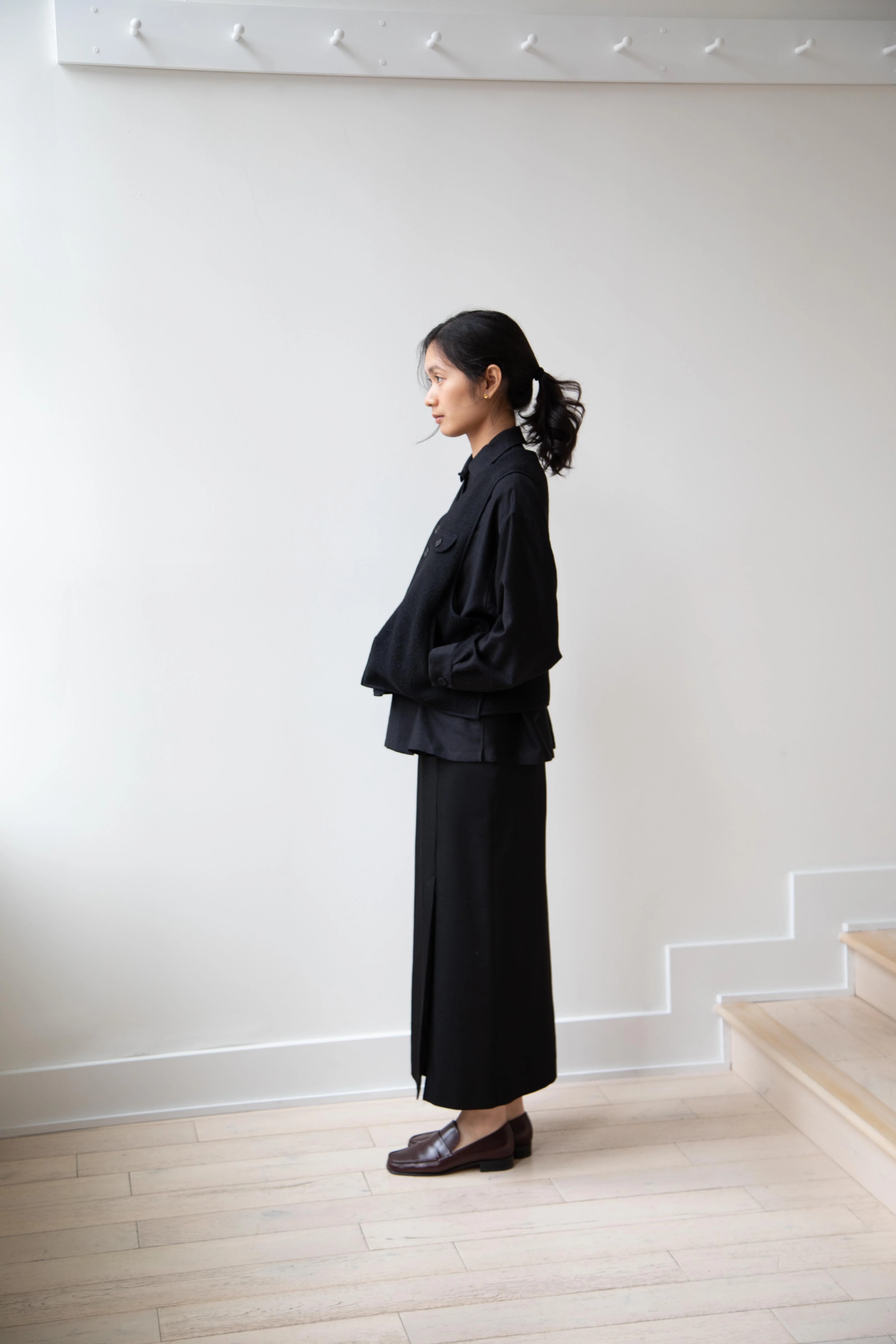 Seventyfive | Pipa Vest in Black Wool - Image 15