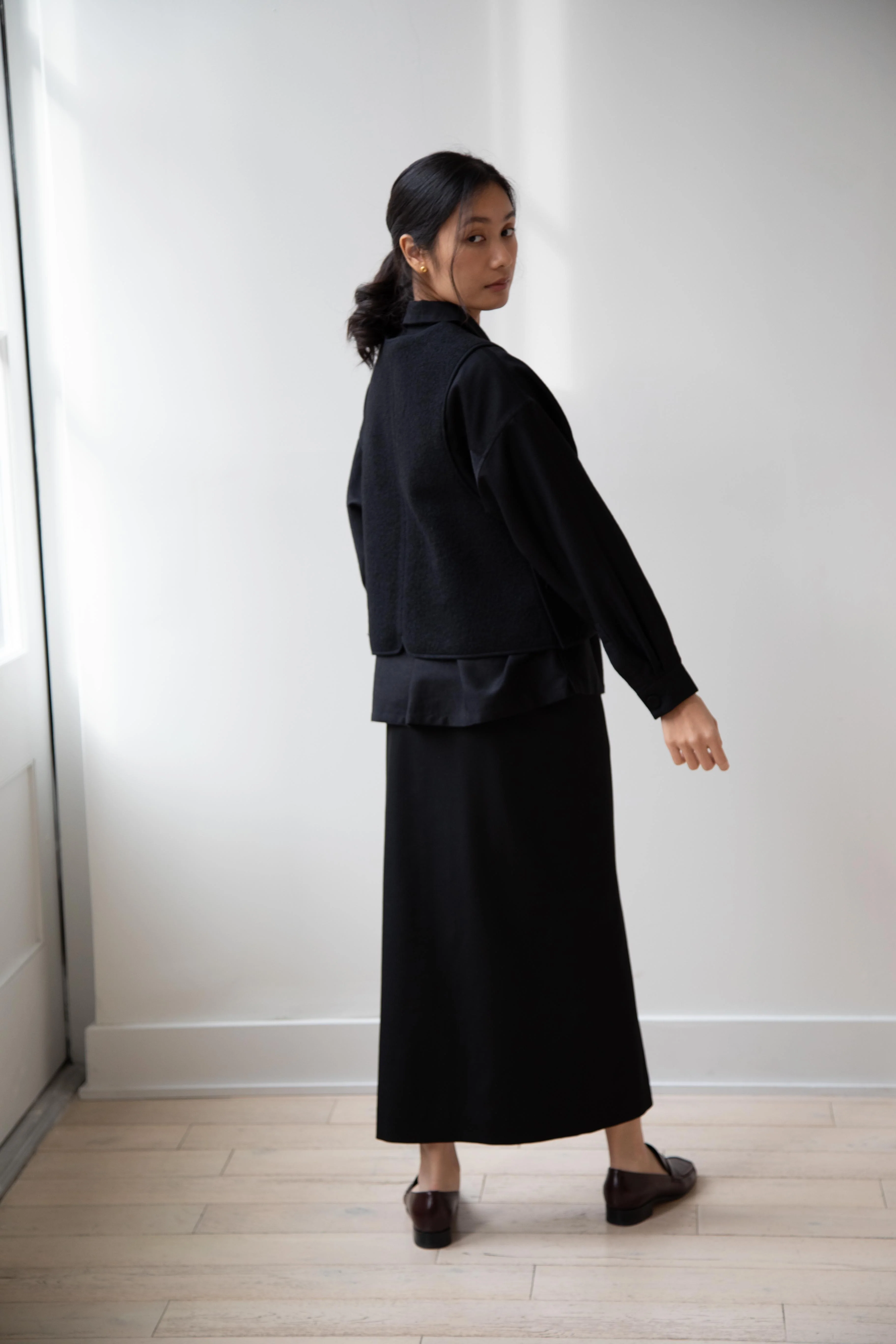 Seventyfive | Pipa Vest in Black Wool - Image 16