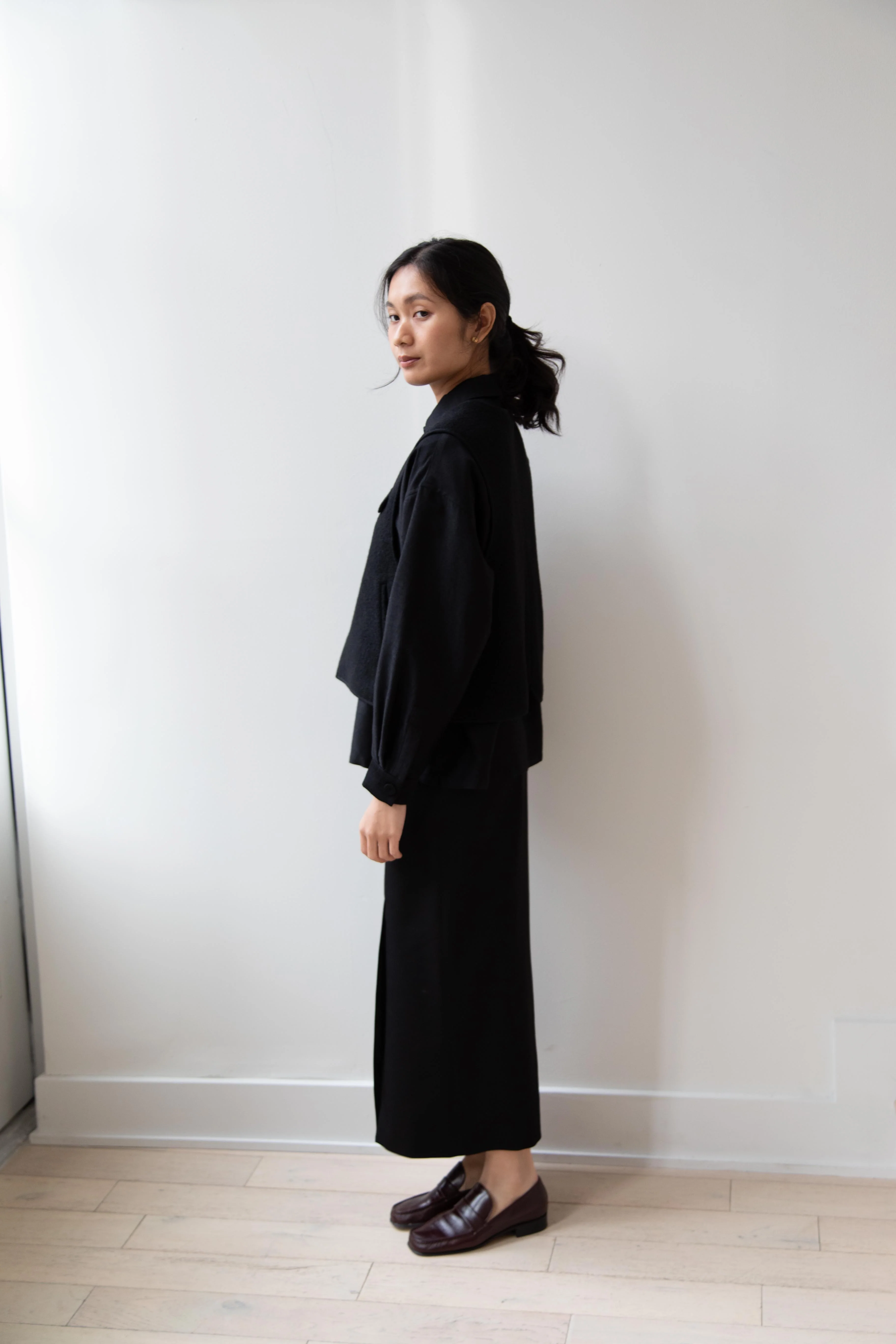 Seventyfive | Pipa Vest in Black Wool - Image 18