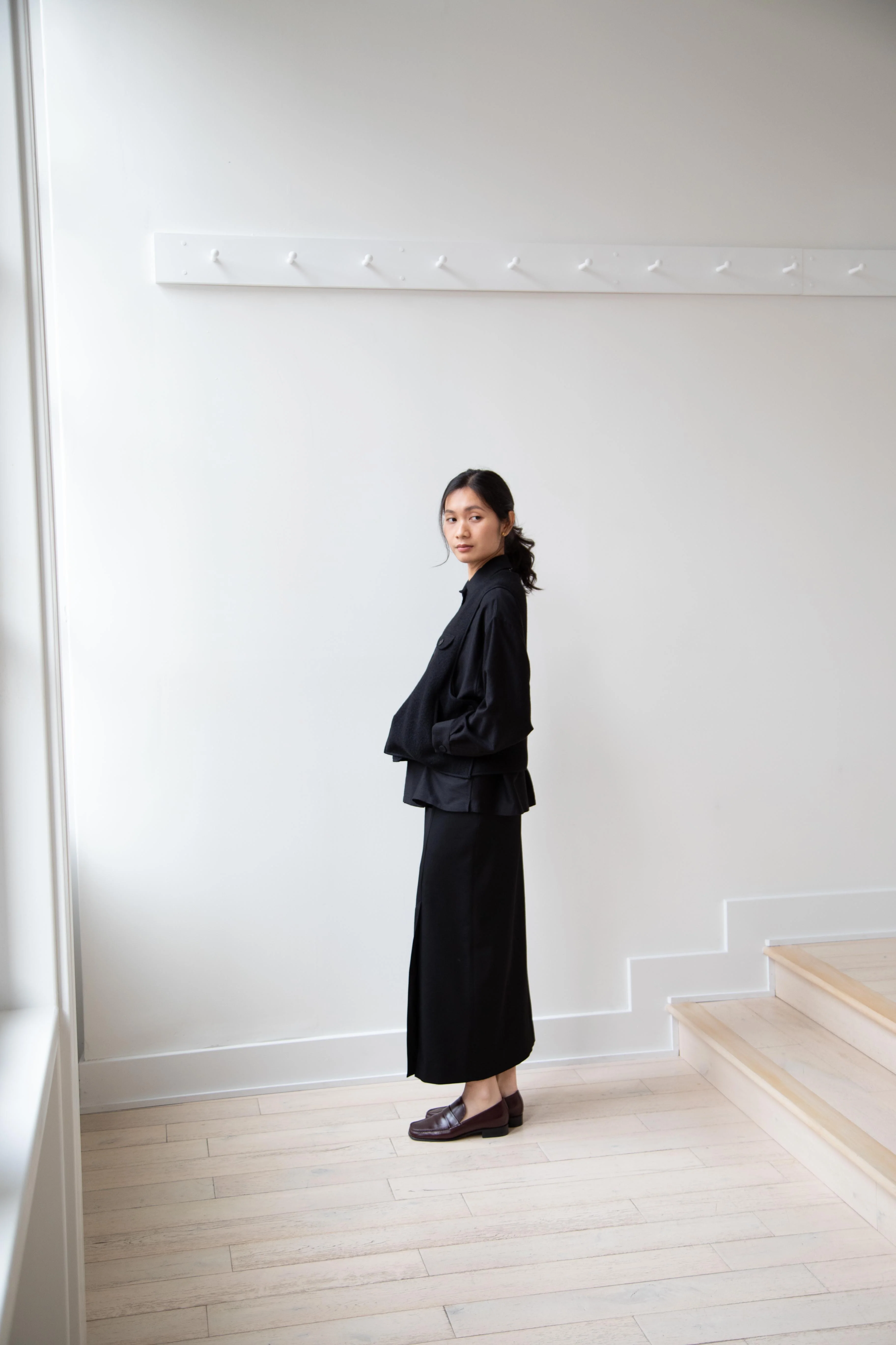 Seventyfive | Pipa Vest in Black Wool - Image 27
