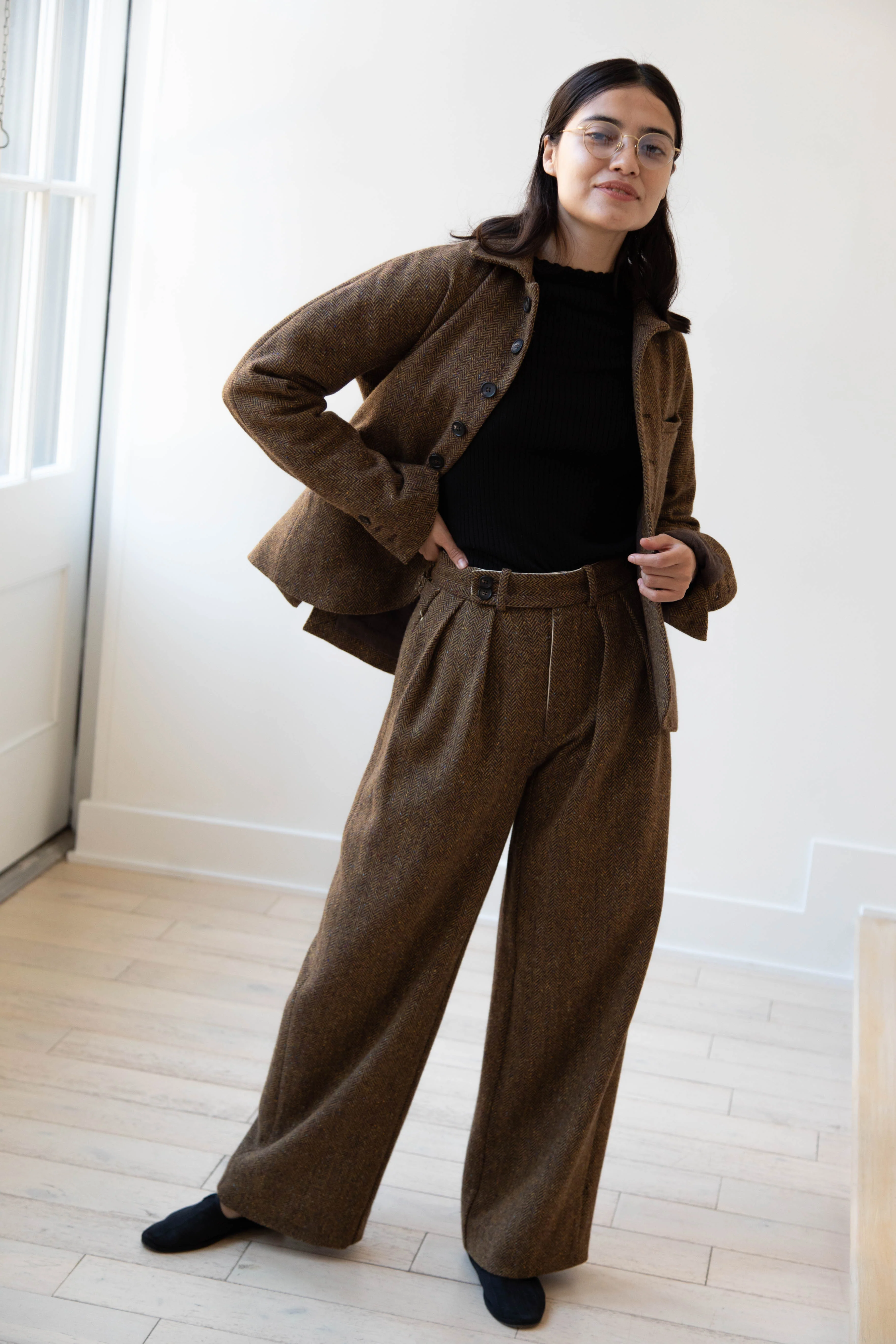Seventyfive | Student Jacket in Herringbone Donegal - Image 31