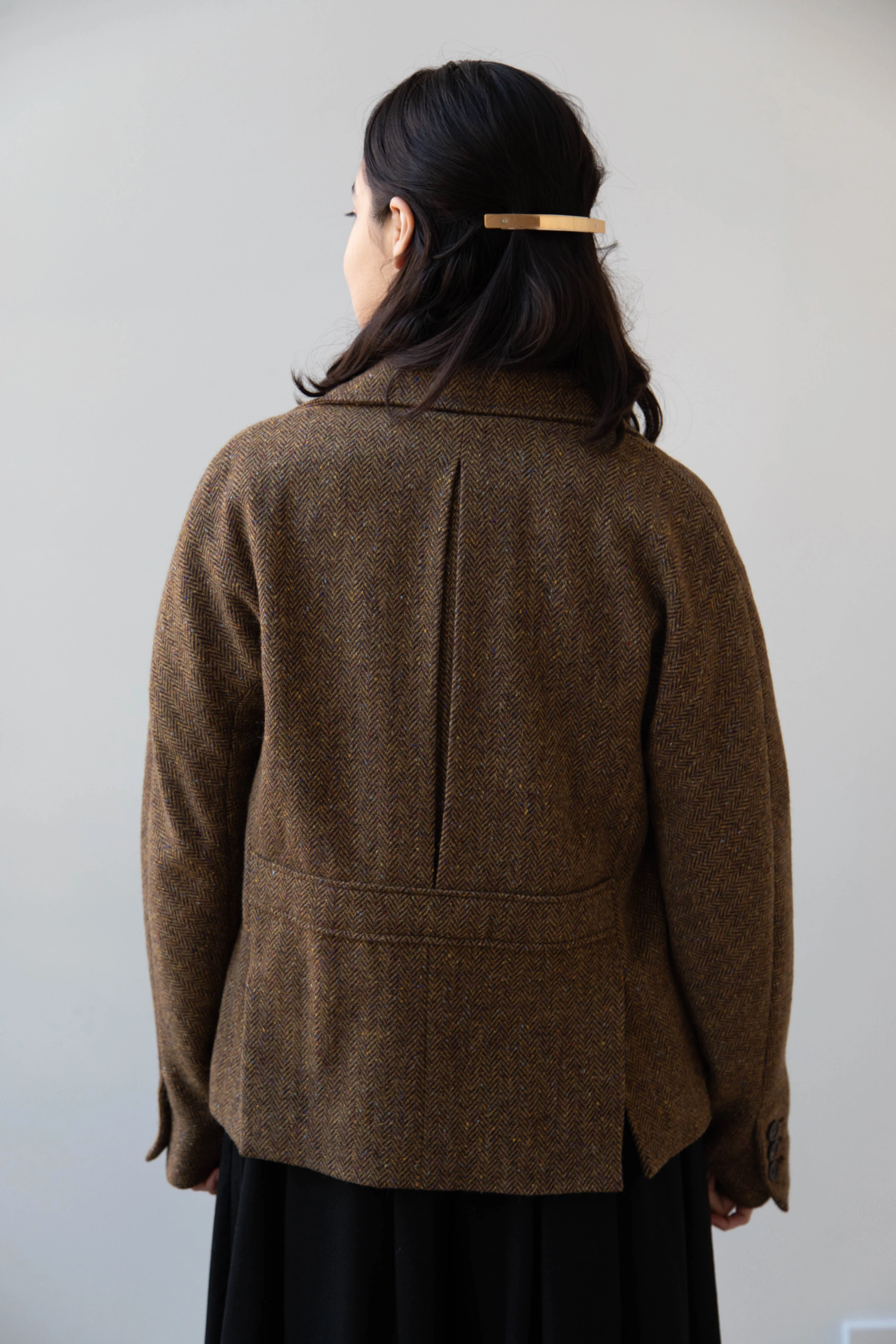 Seventyfive | Student Jacket in Herringbone Donegal - Image 11