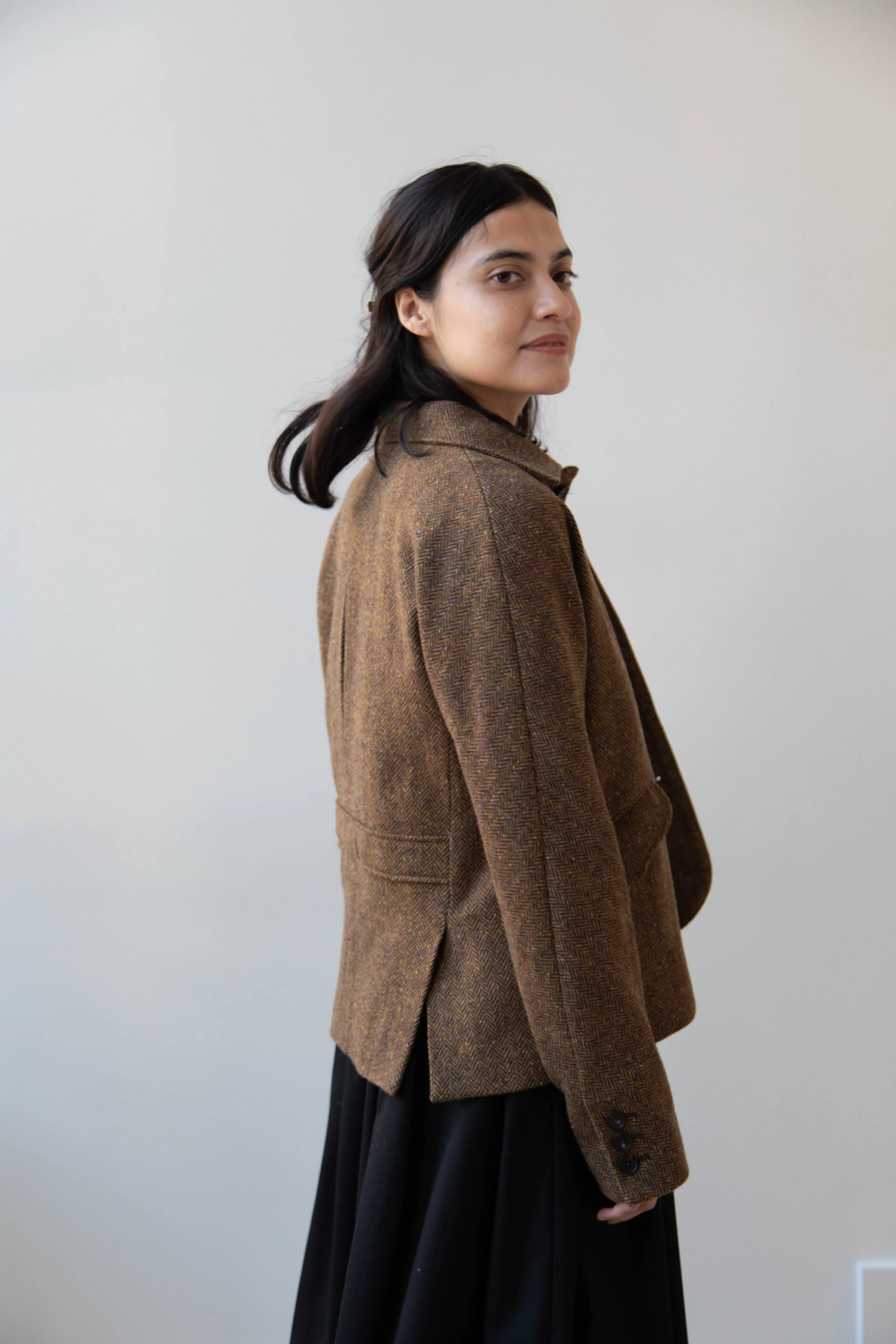 Seventyfive | Student Jacket in Herringbone Donegal - Image 12