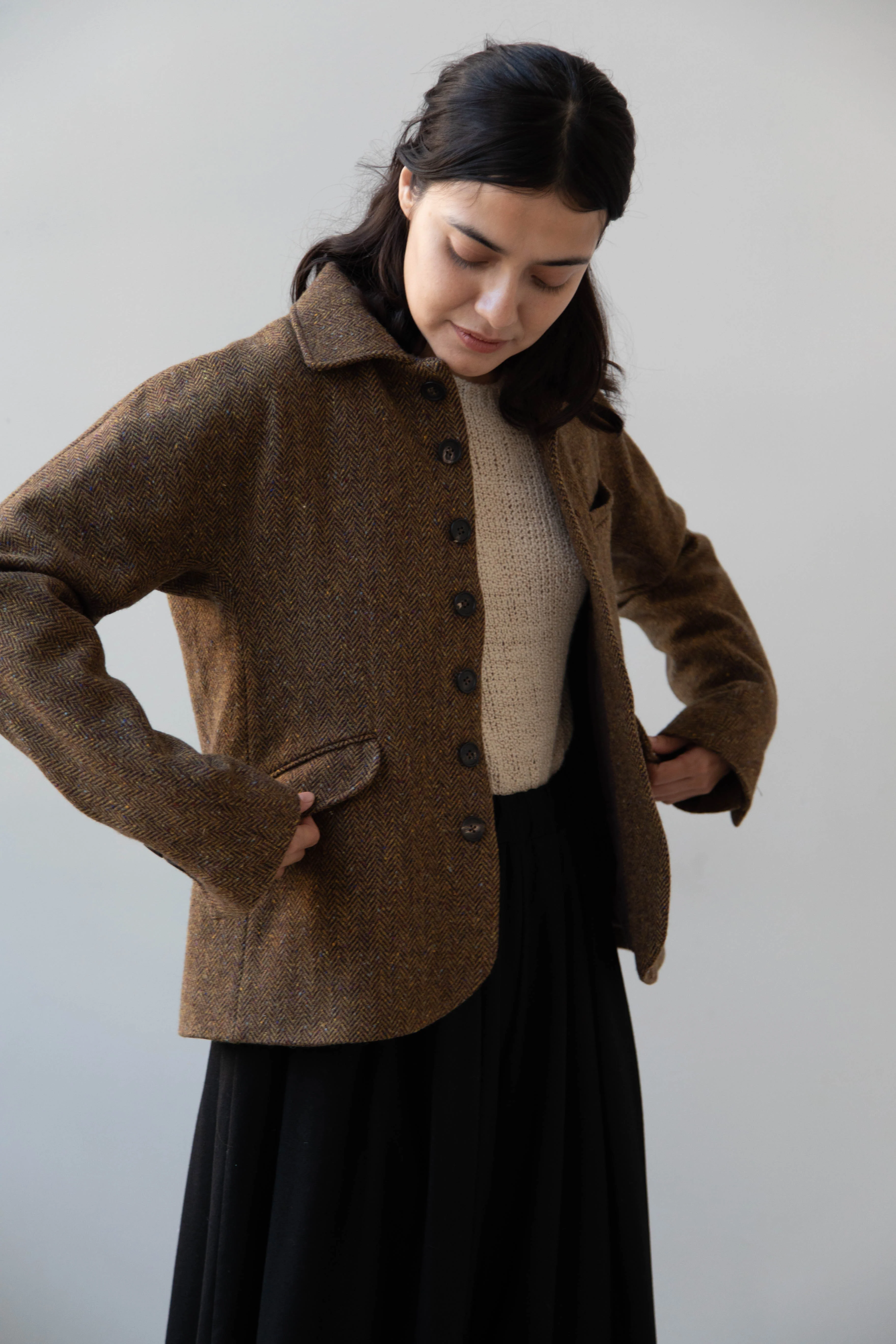 Seventyfive | Student Jacket in Herringbone Donegal - Image 13