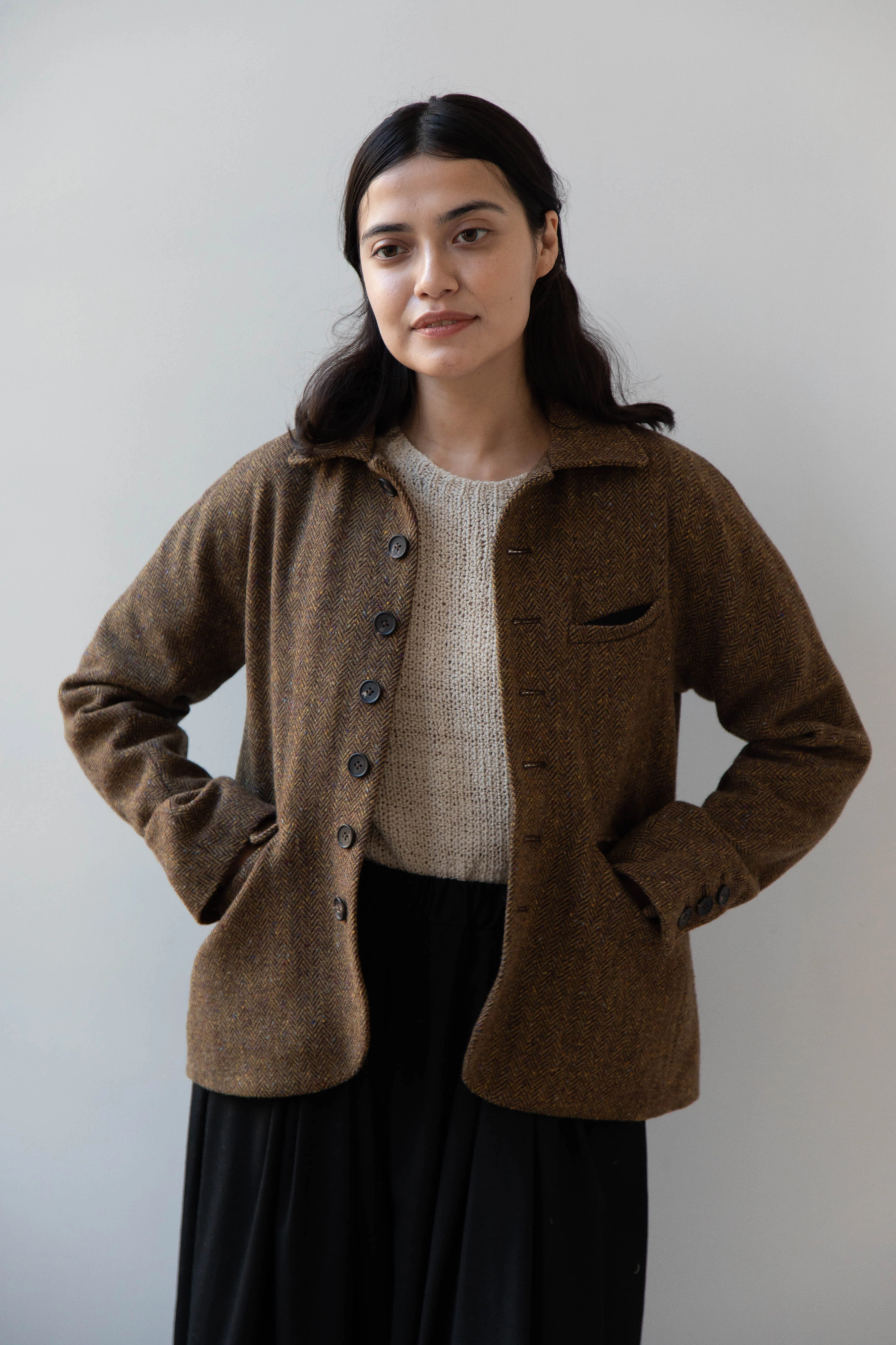 Seventyfive | Student Jacket in Herringbone Donegal - Image 15