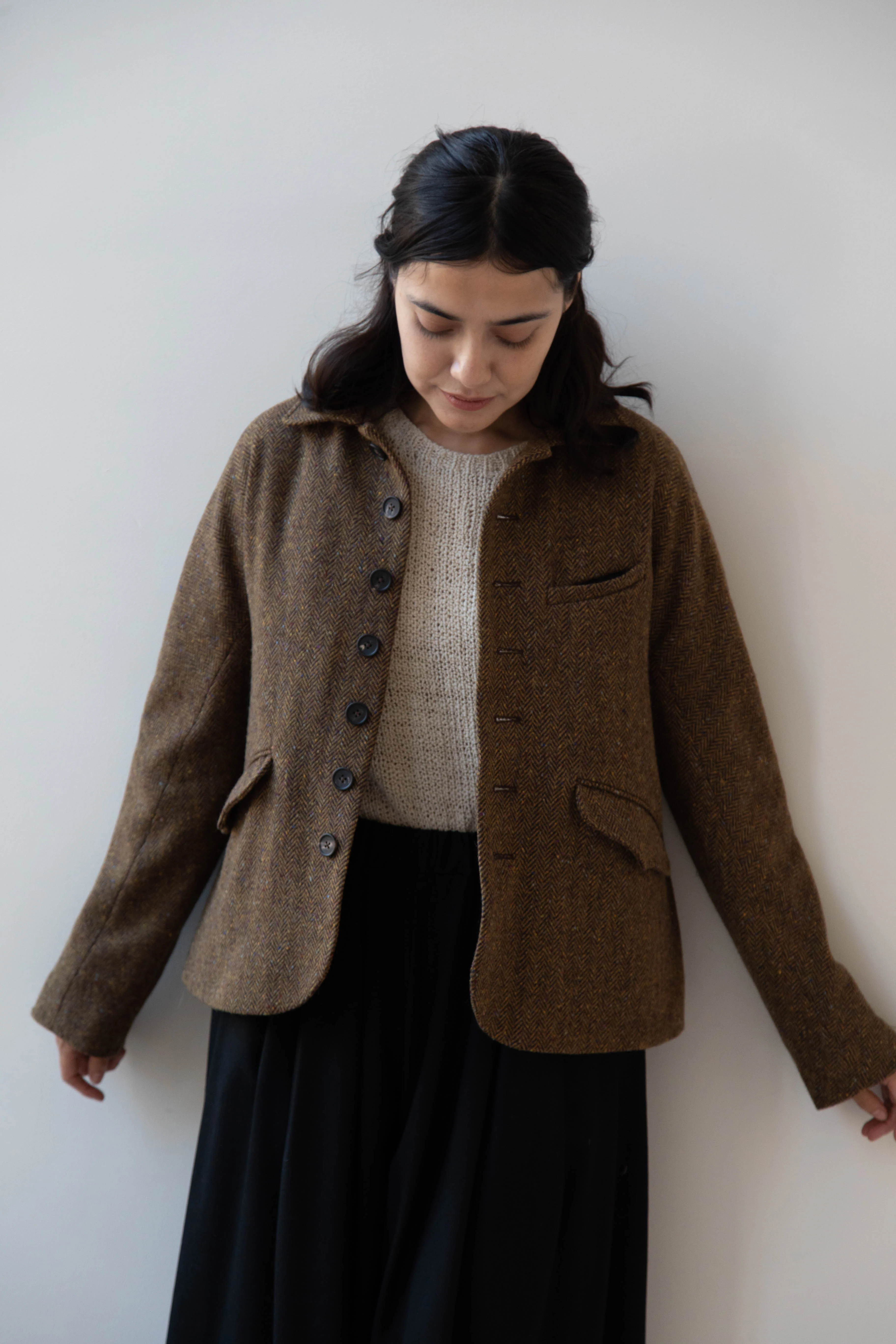Seventyfive | Student Jacket in Herringbone Donegal - Image 16