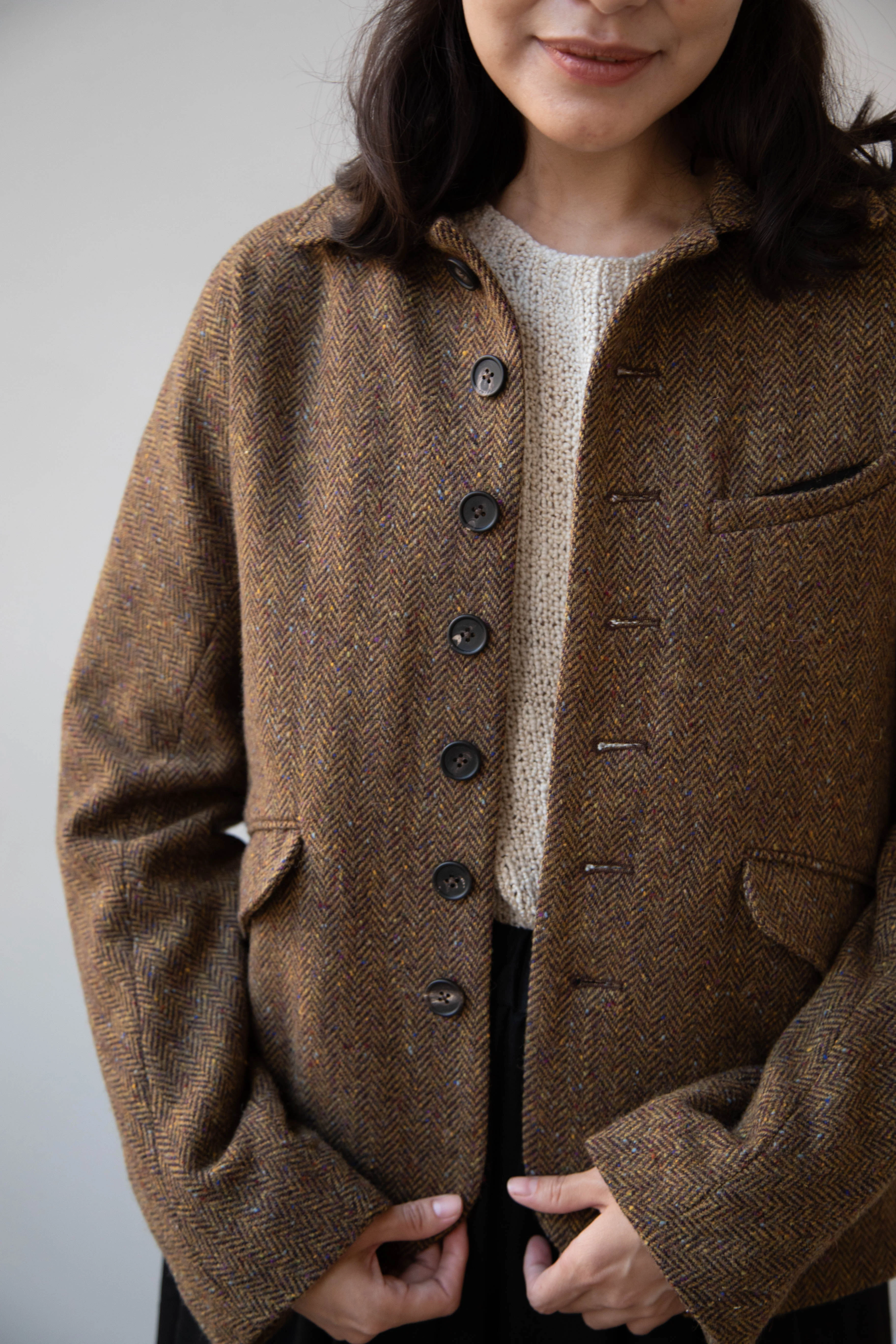 Seventyfive | Student Jacket in Herringbone Donegal - Image 17