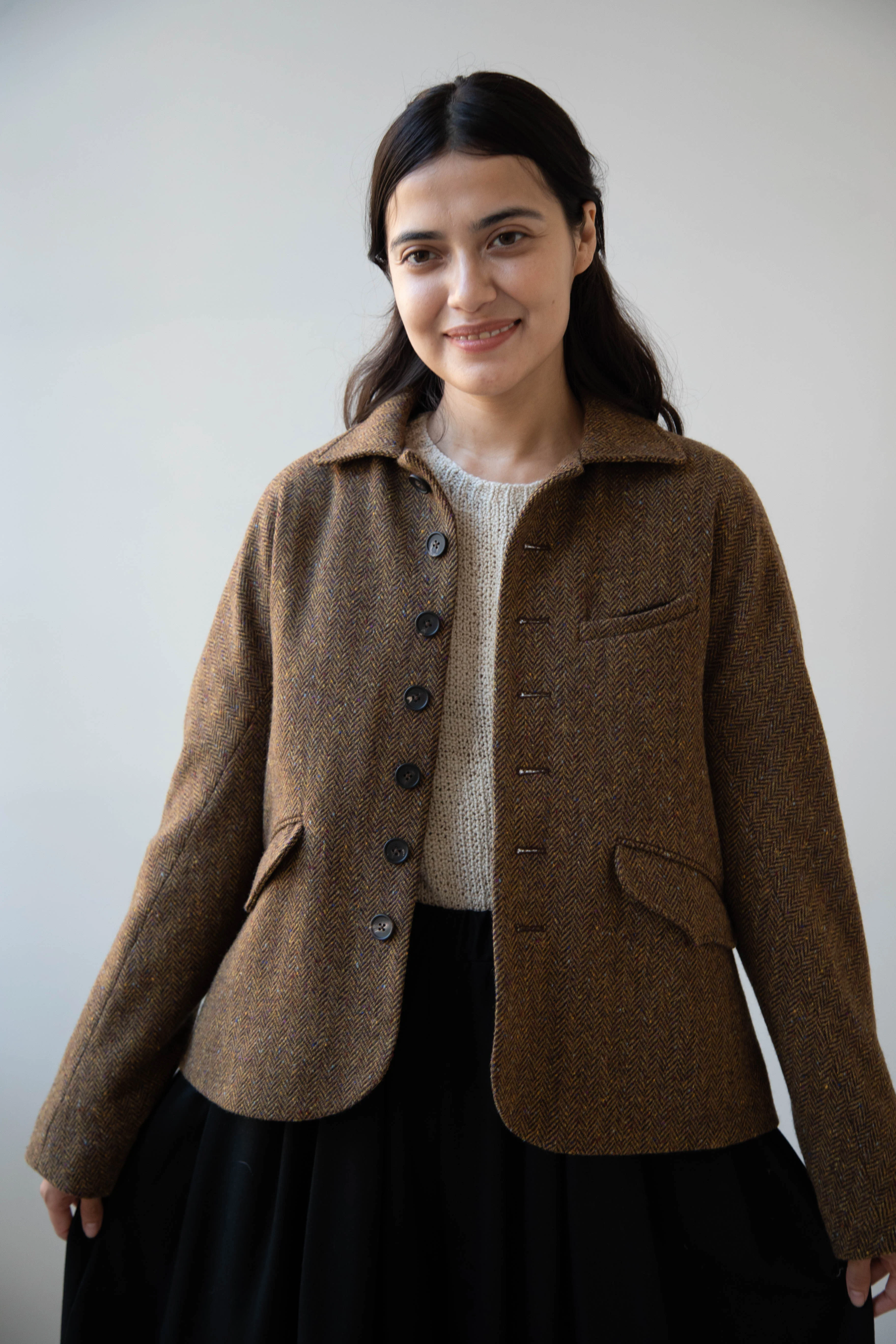 Seventyfive | Student Jacket in Herringbone Donegal - Image 18