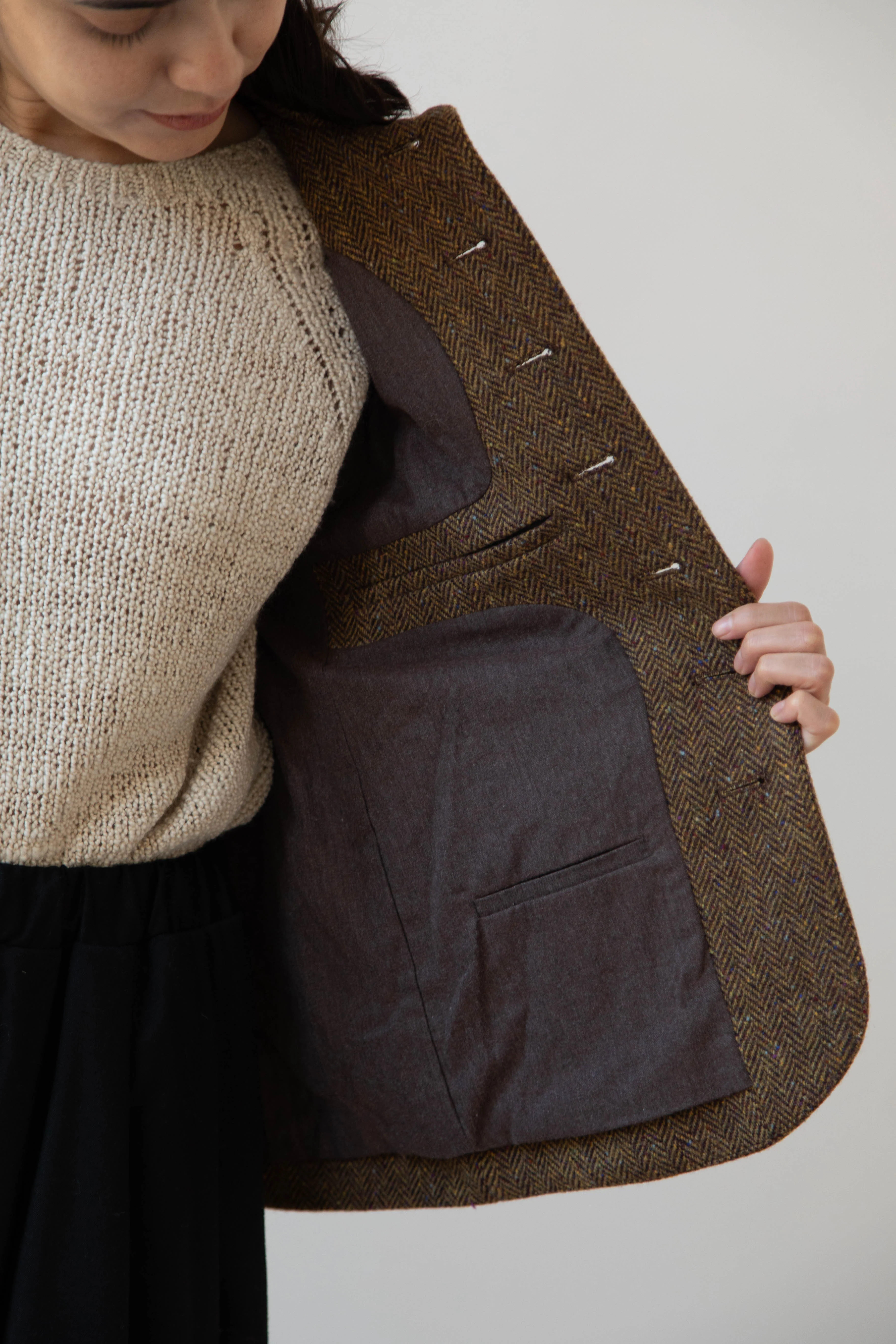 Seventyfive | Student Jacket in Herringbone Donegal - Image 19