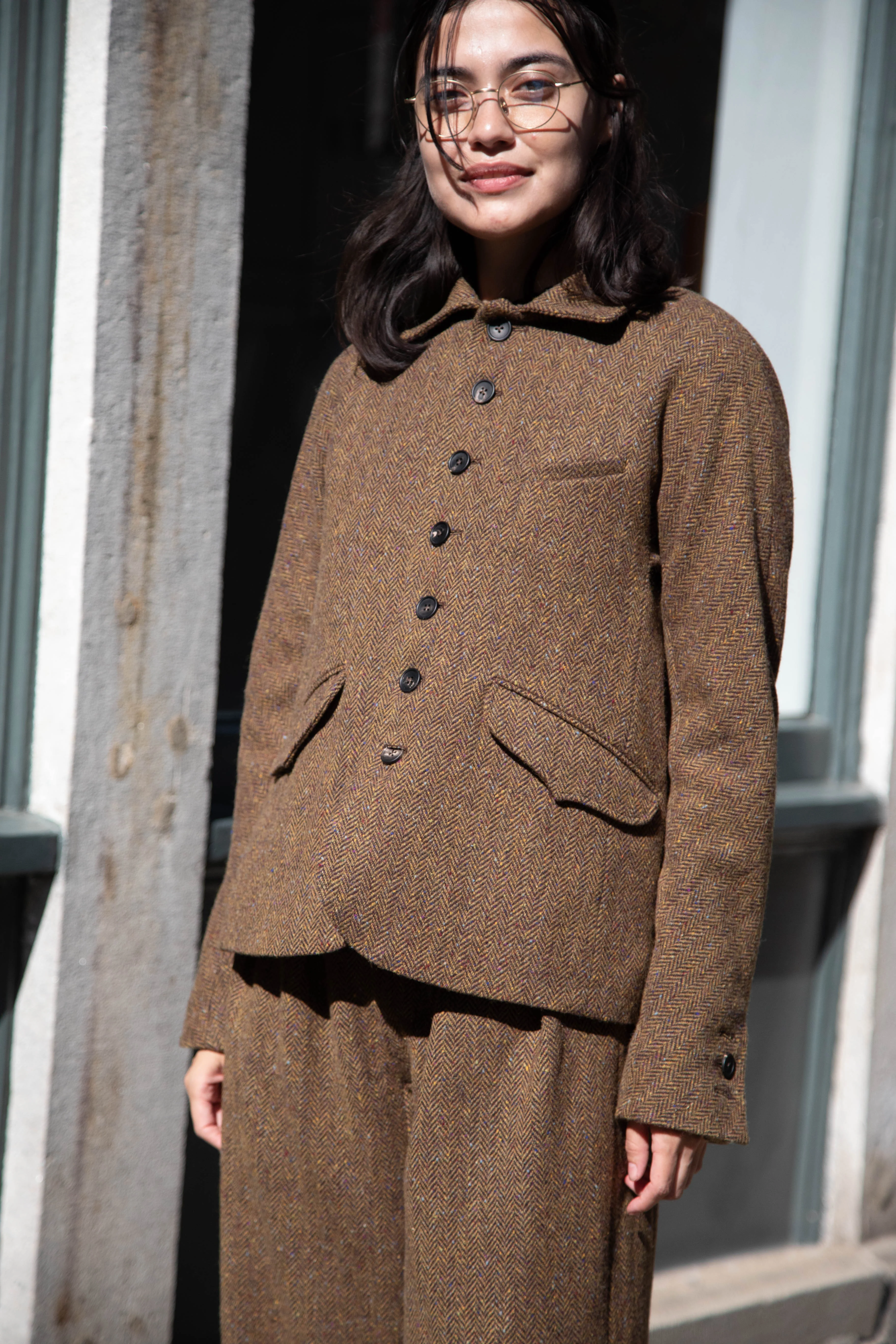 Seventyfive | Student Jacket in Herringbone Donegal - Image 2