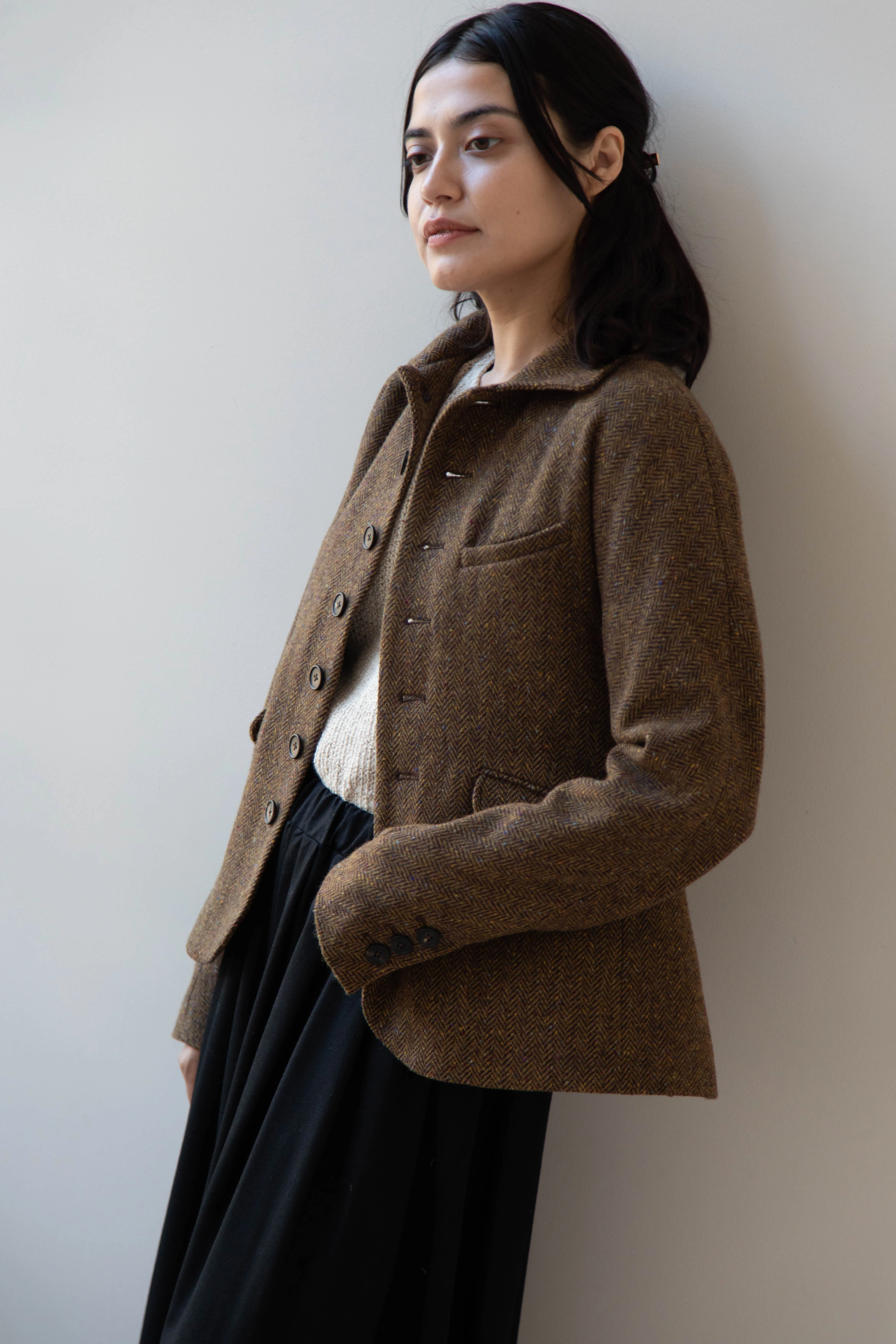 Seventyfive | Student Jacket in Herringbone Donegal - Image 21