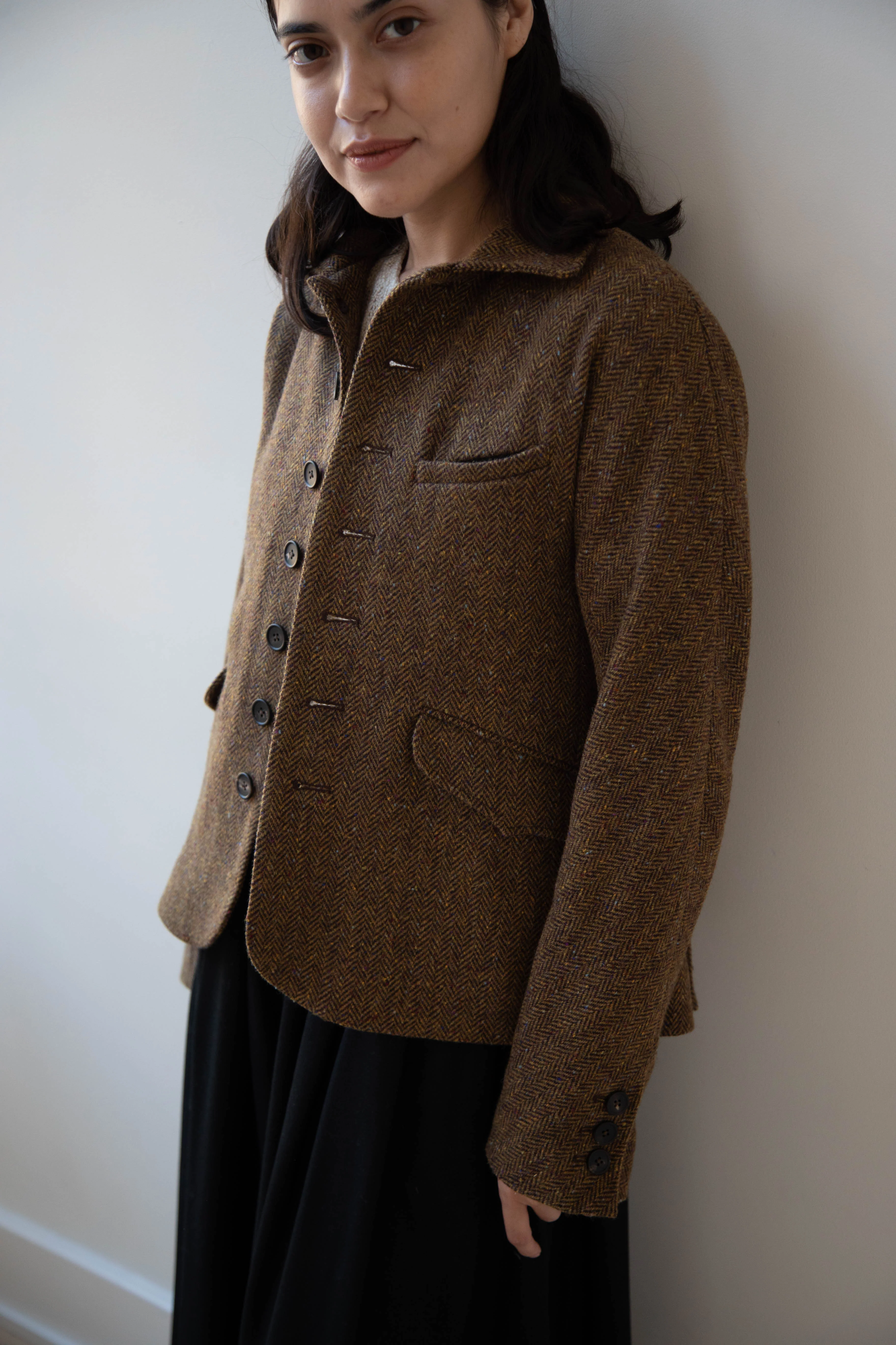Seventyfive | Student Jacket in Herringbone Donegal - Image 22