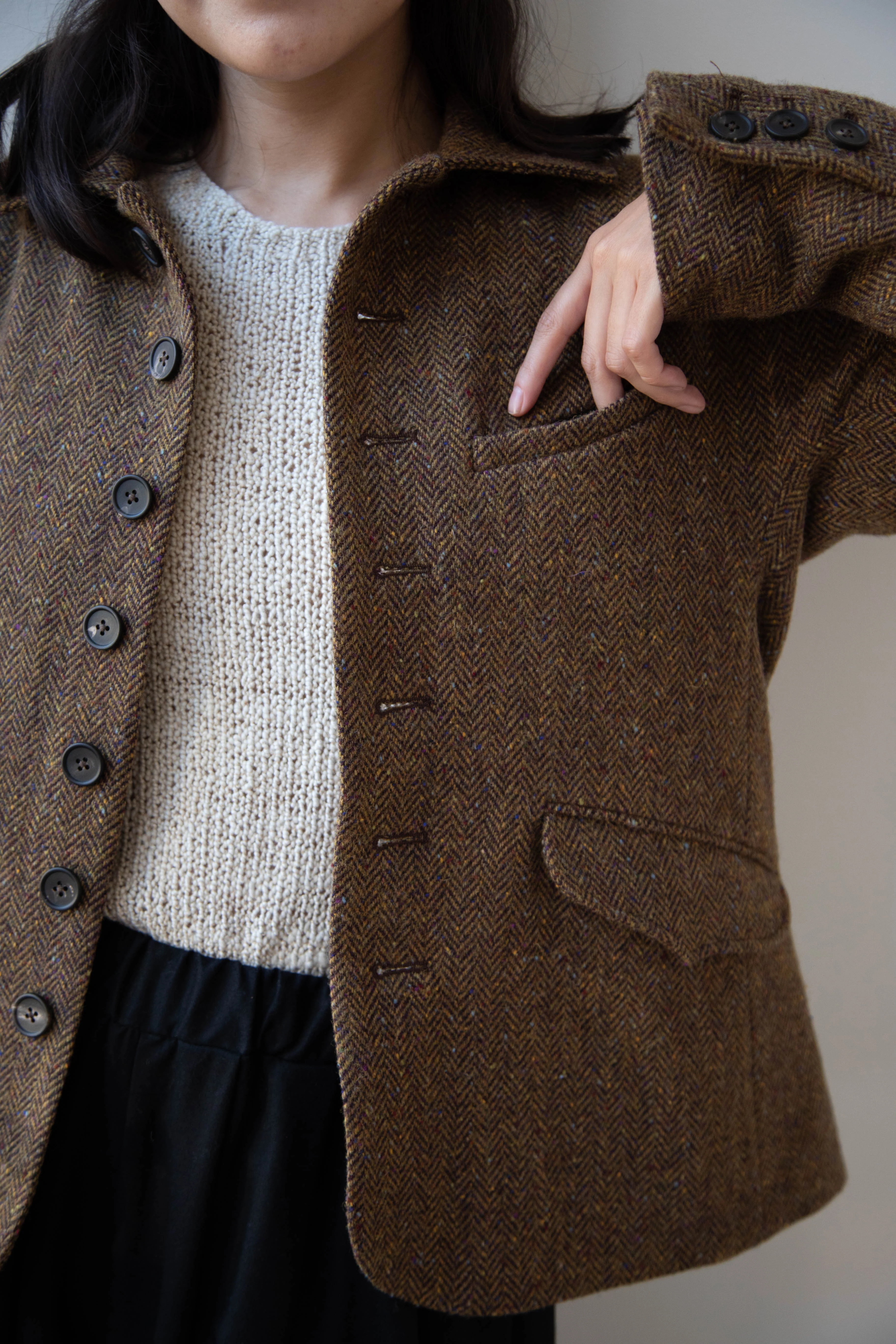 Seventyfive | Student Jacket in Herringbone Donegal - Image 23