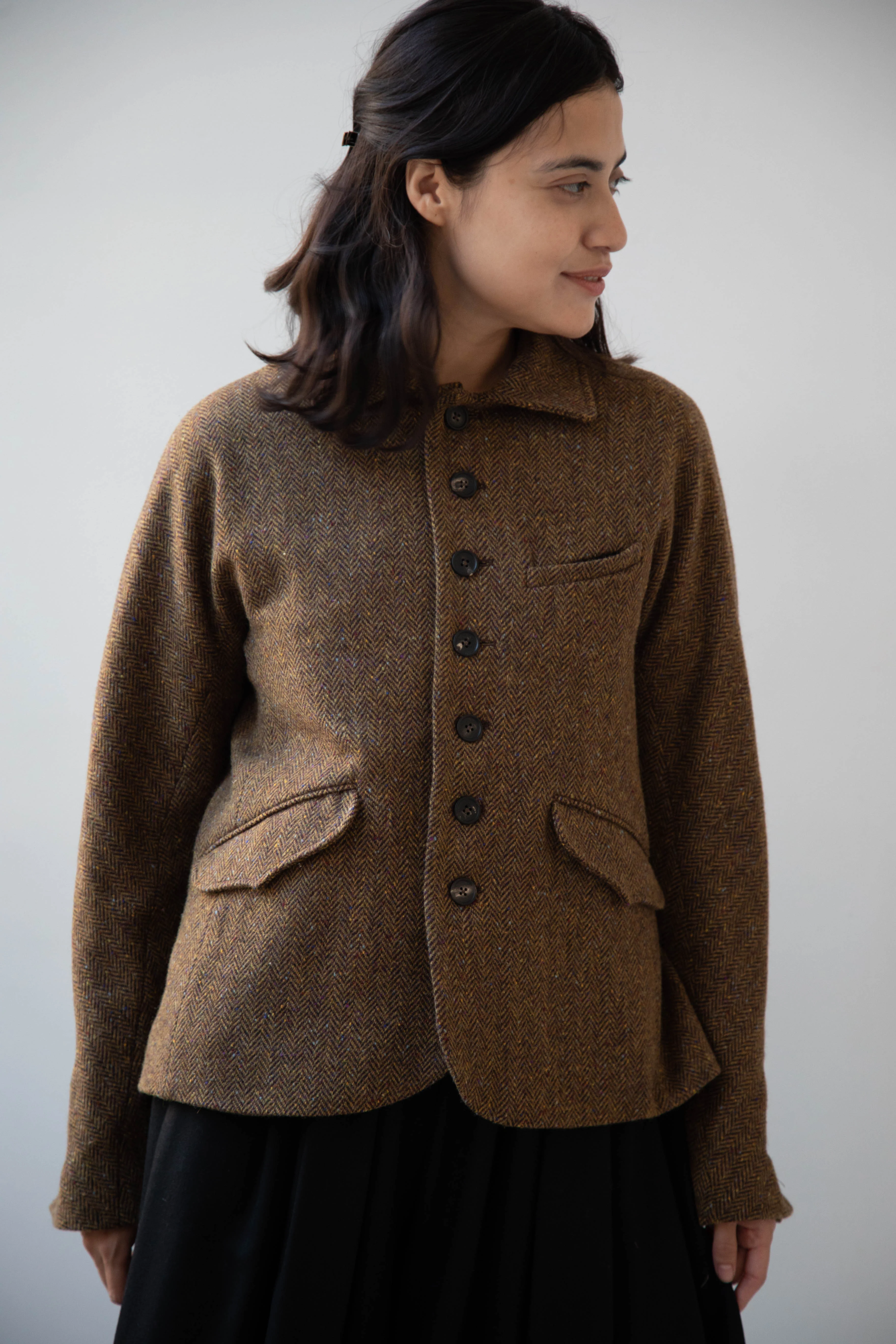 Seventyfive | Student Jacket in Herringbone Donegal - Image 26