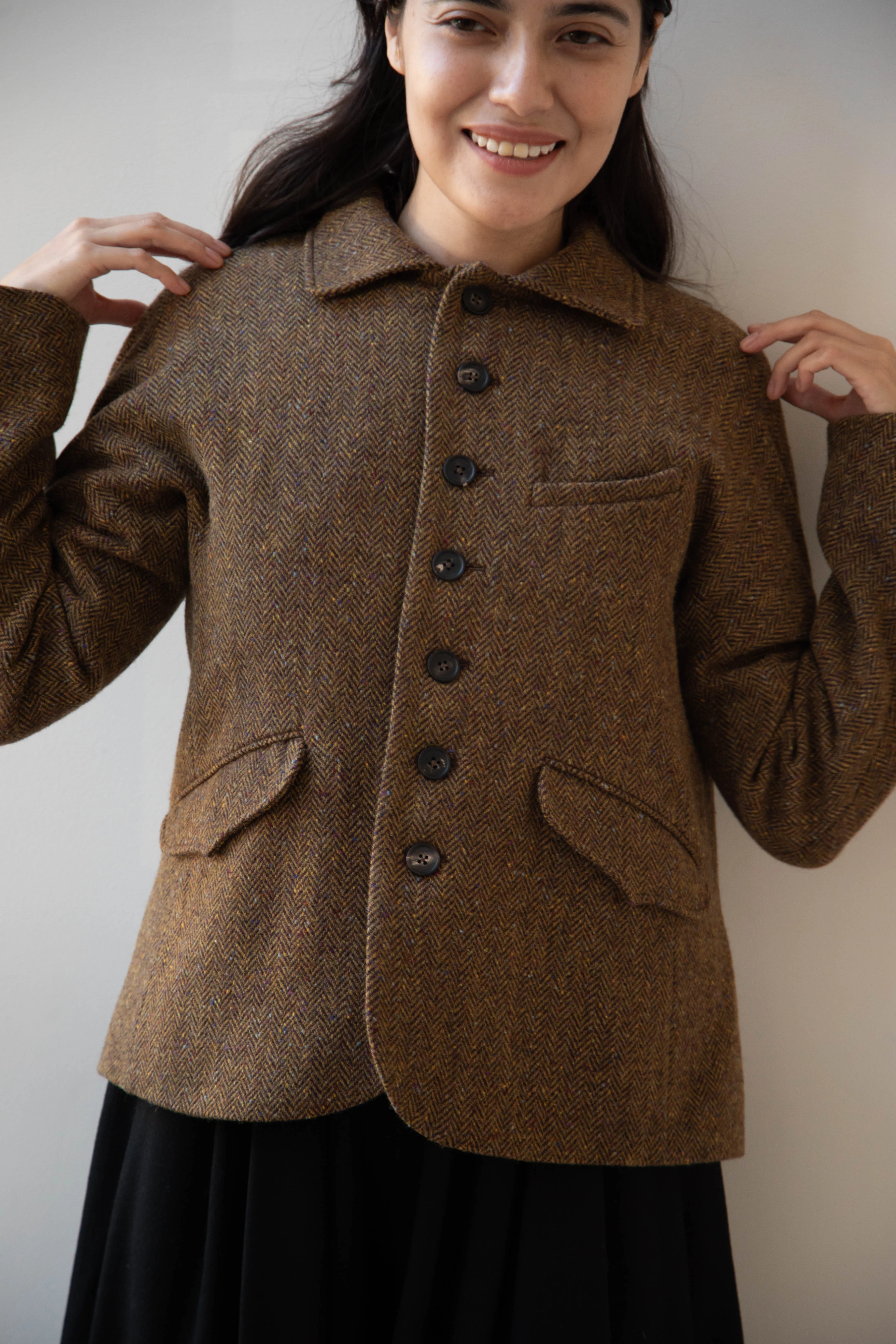Seventyfive | Student Jacket in Herringbone Donegal - Image 27