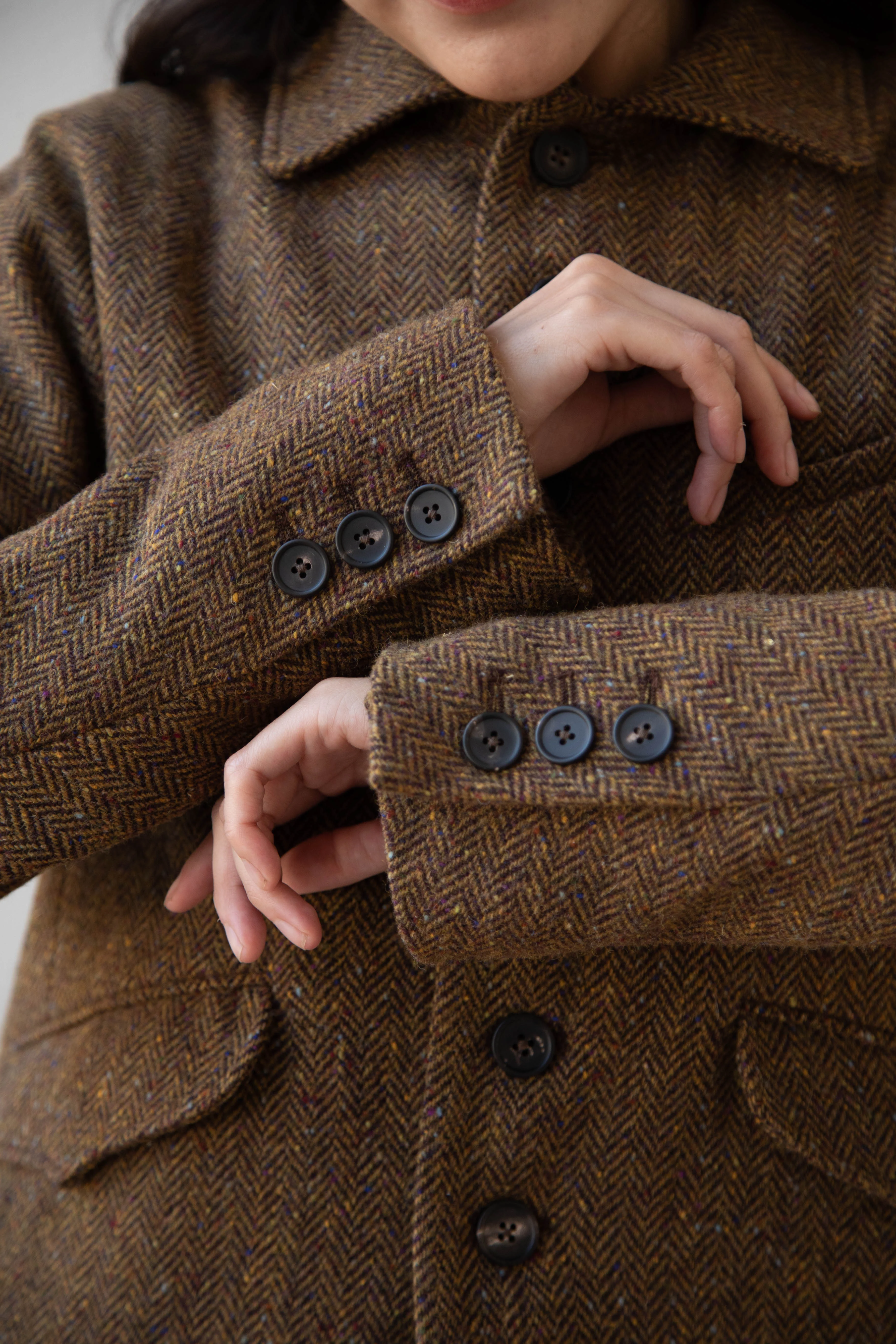 Seventyfive | Student Jacket in Herringbone Donegal - Image 28