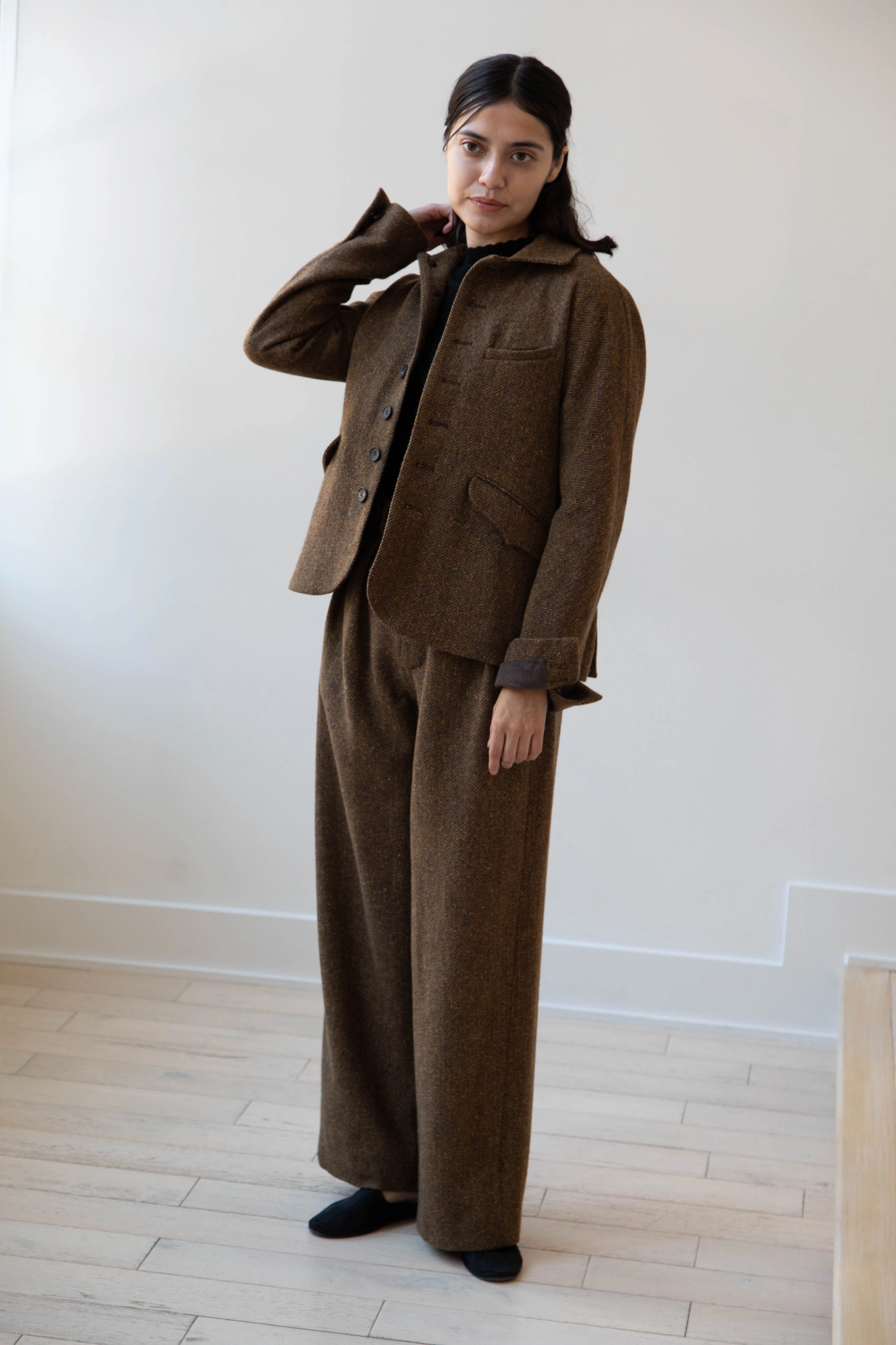Seventyfive | Student Jacket in Herringbone Donegal - Image 32