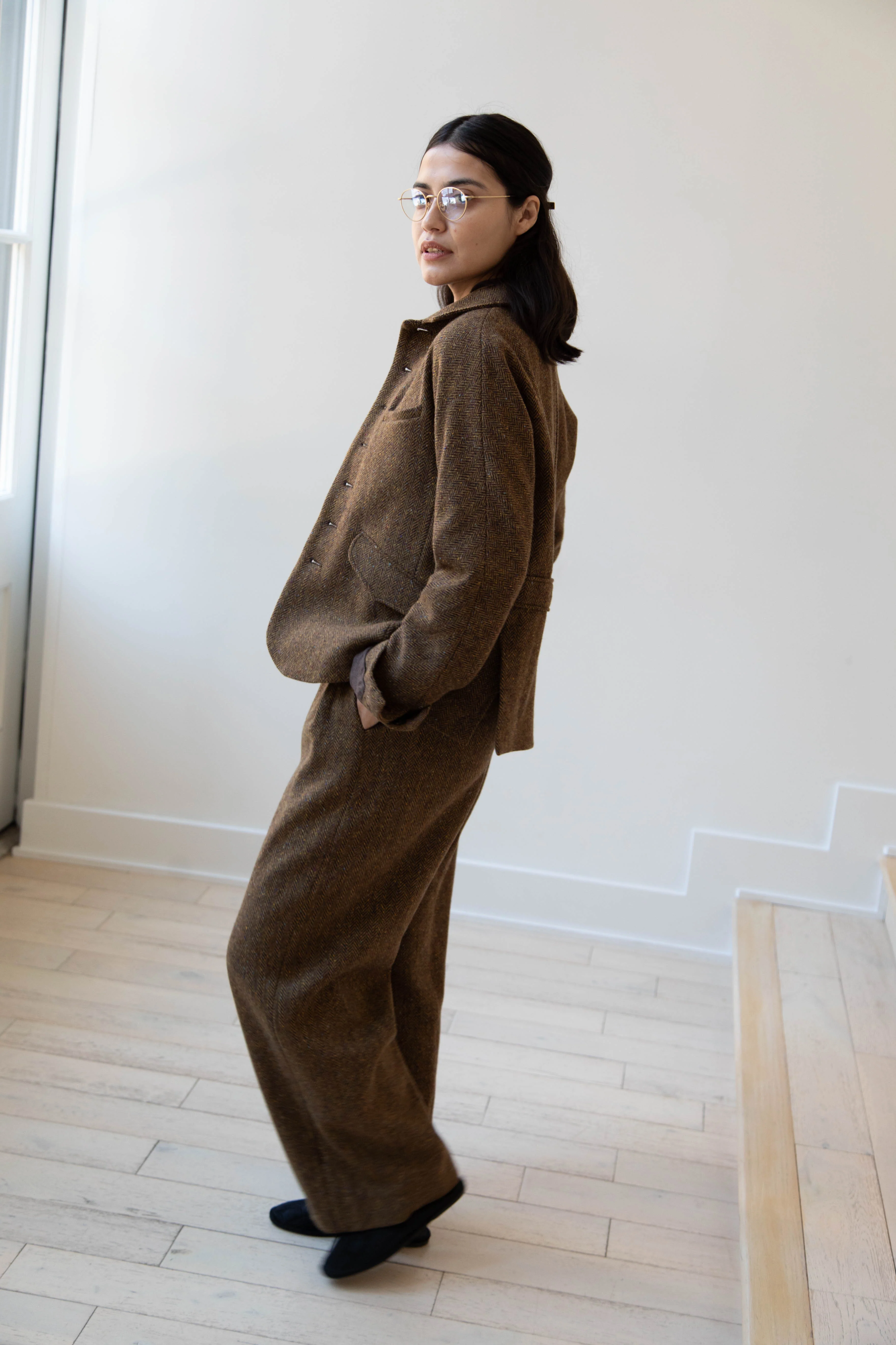 Seventyfive | Student Jacket in Herringbone Donegal - Image 33