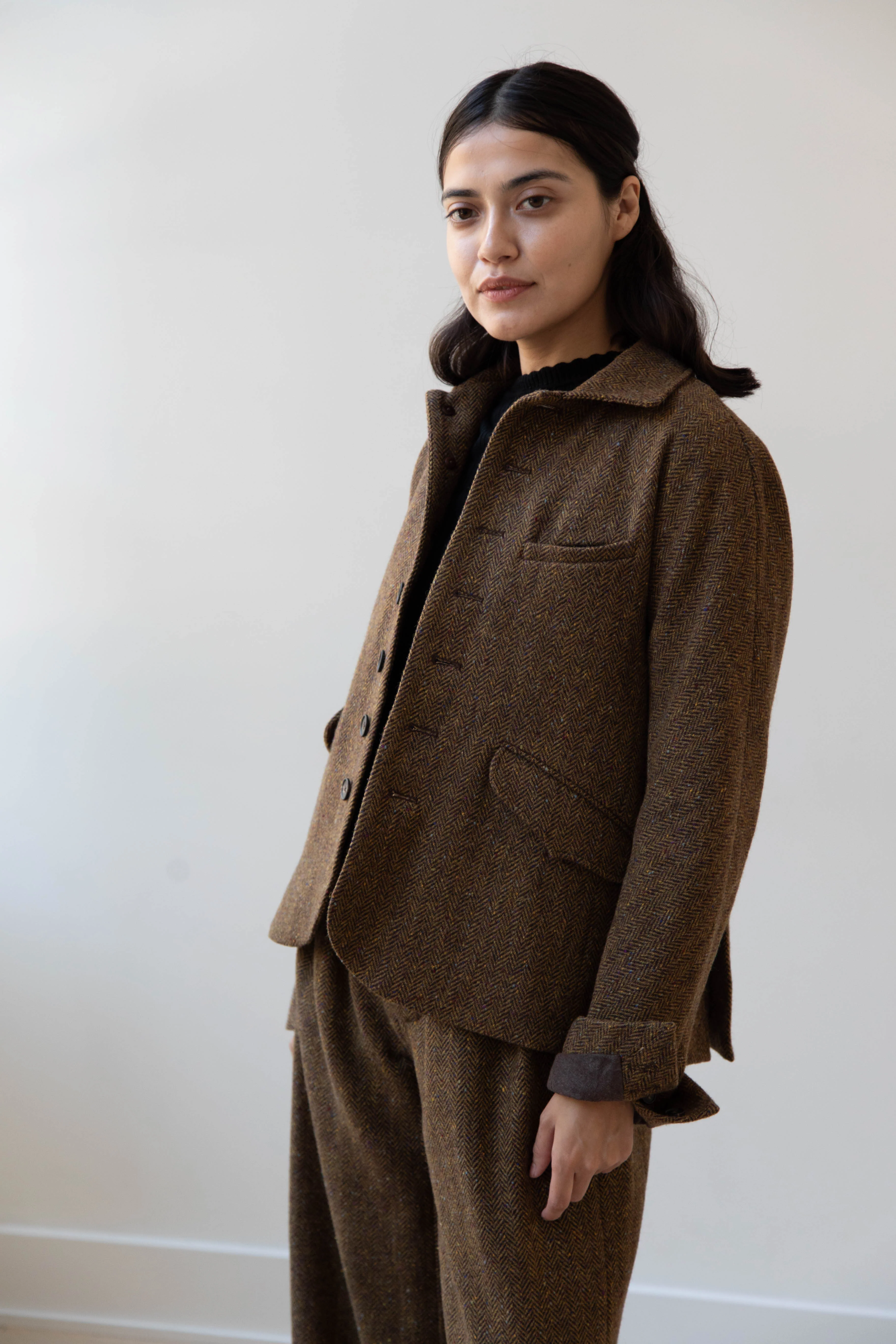 Seventyfive | Student Jacket in Herringbone Donegal - Image 35