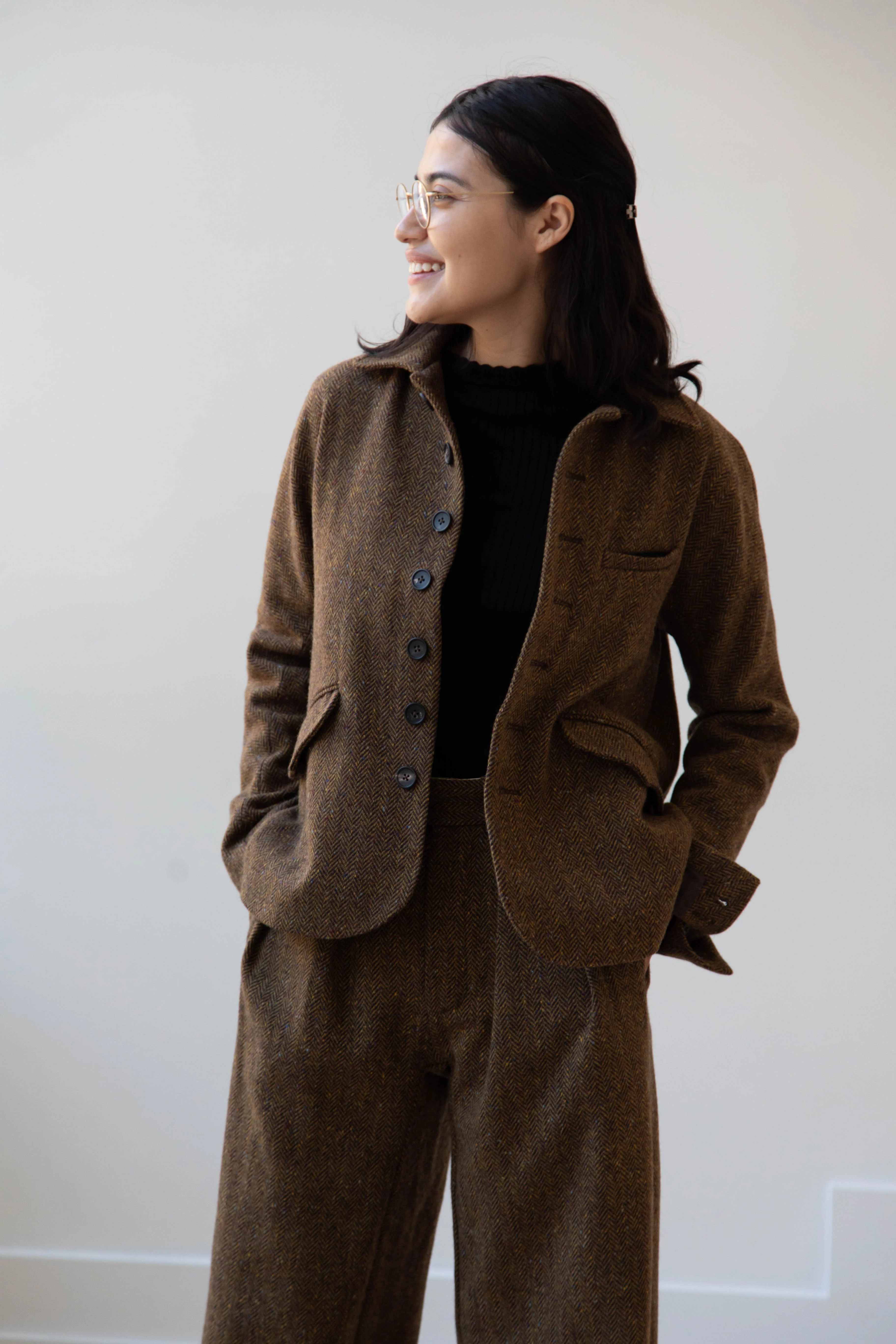 Seventyfive | Student Jacket in Herringbone Donegal - Image 41