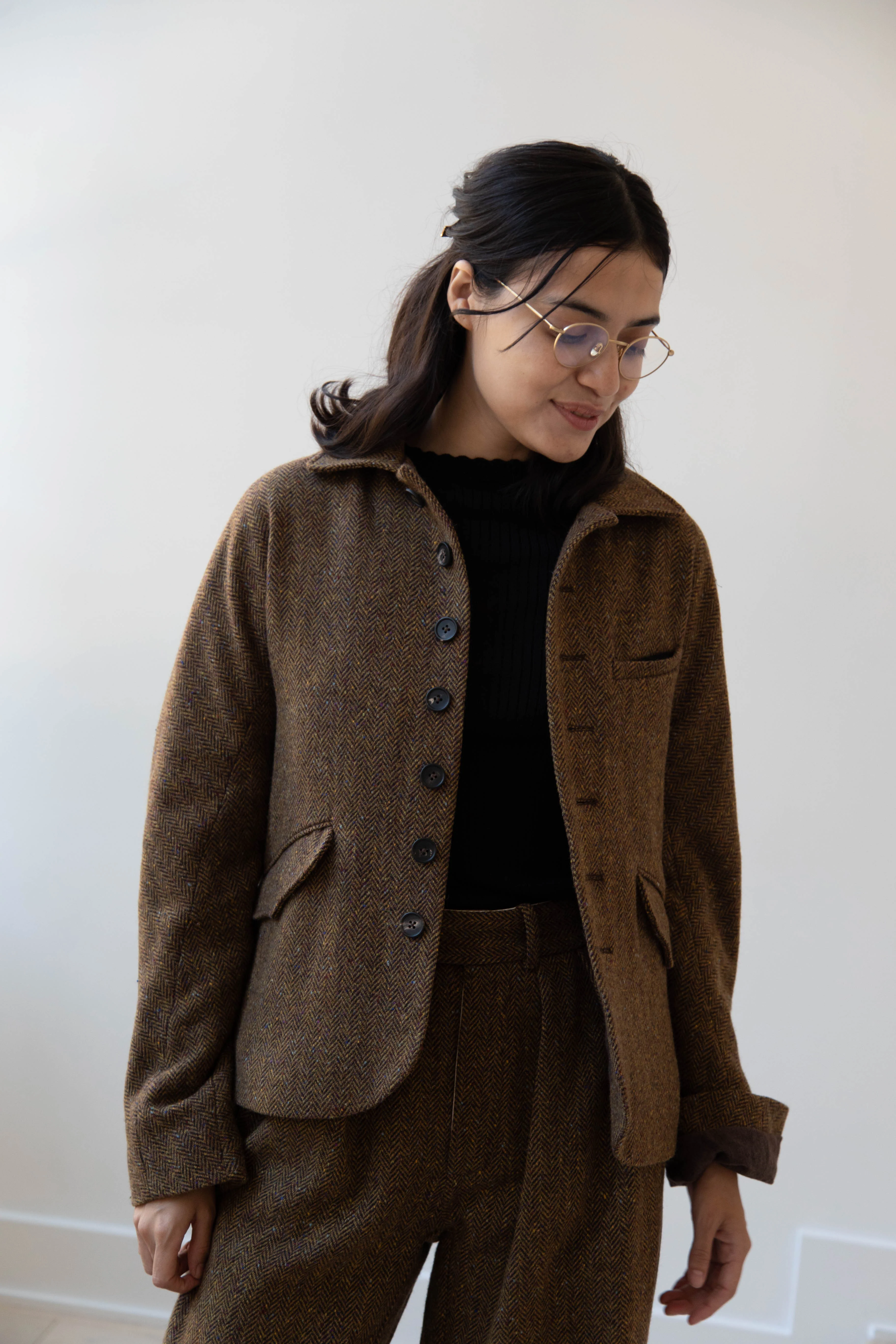Seventyfive | Student Jacket in Herringbone Donegal - Image 43