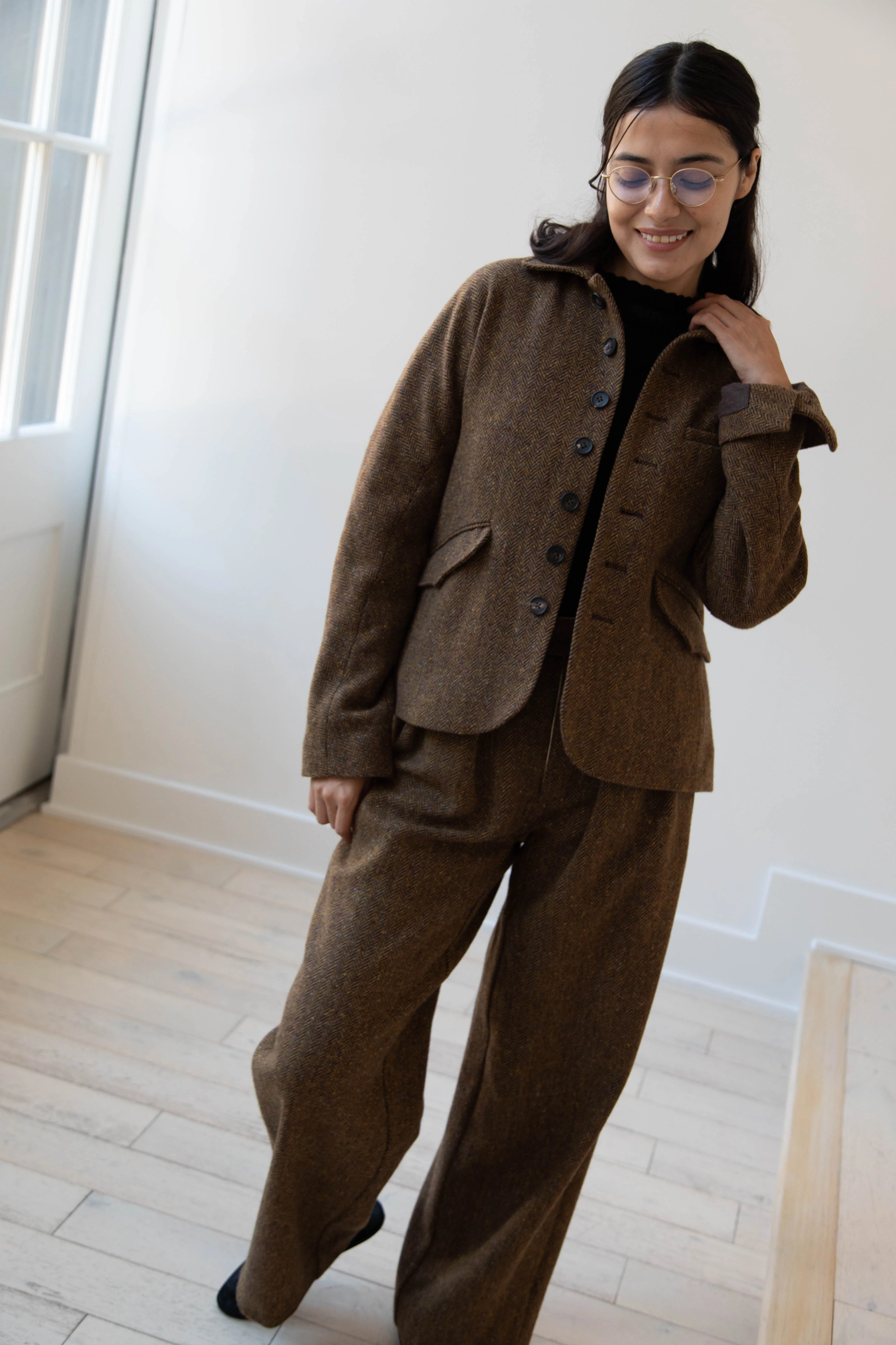 Seventyfive | Student Jacket in Herringbone Donegal - Image 44