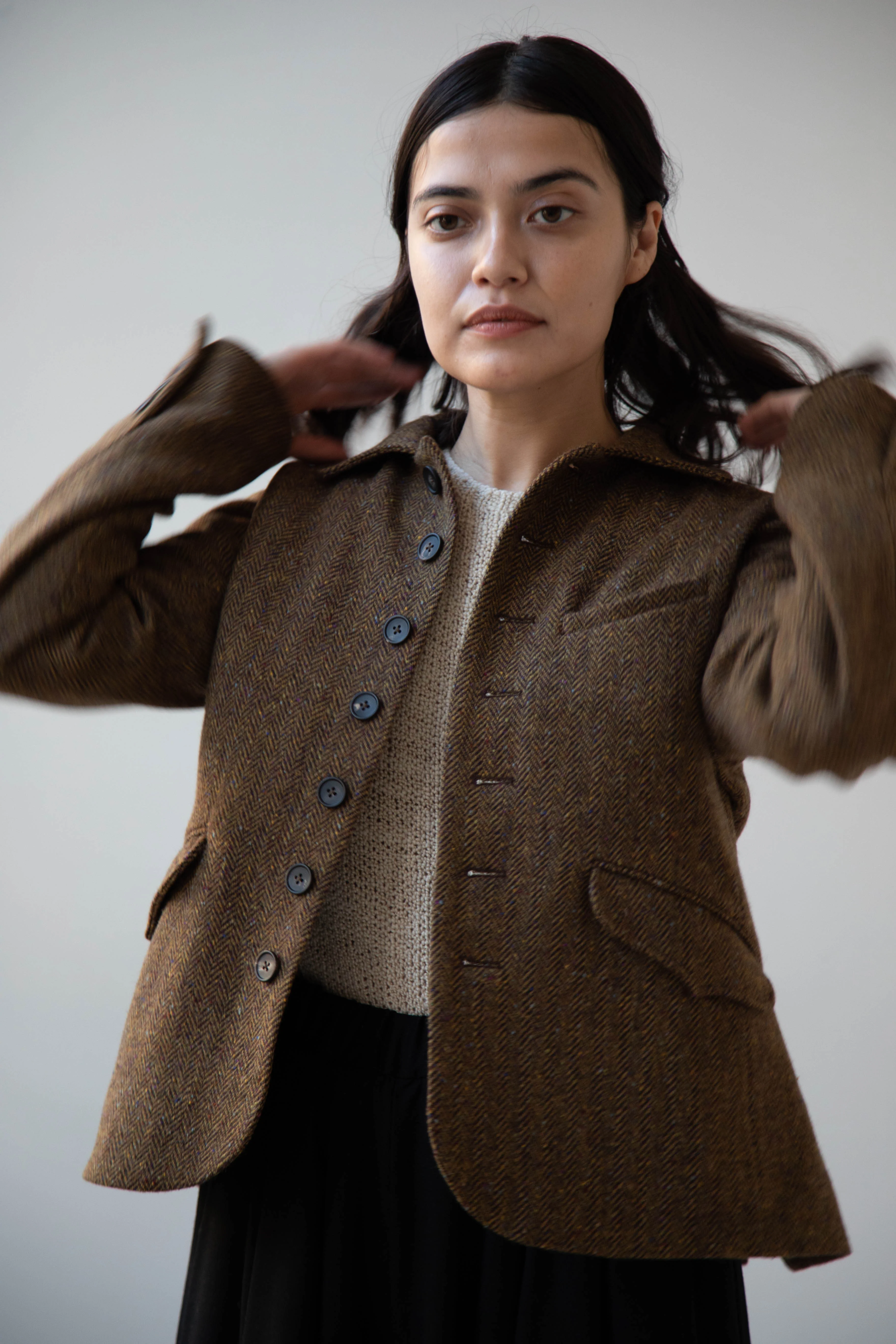 Seventyfive | Student Jacket in Herringbone Donegal - Image 7